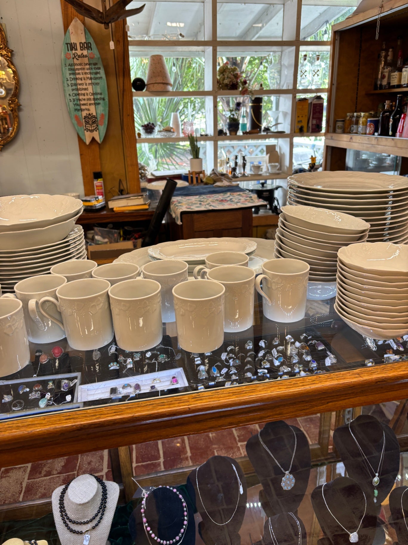 Set Of White Dishes