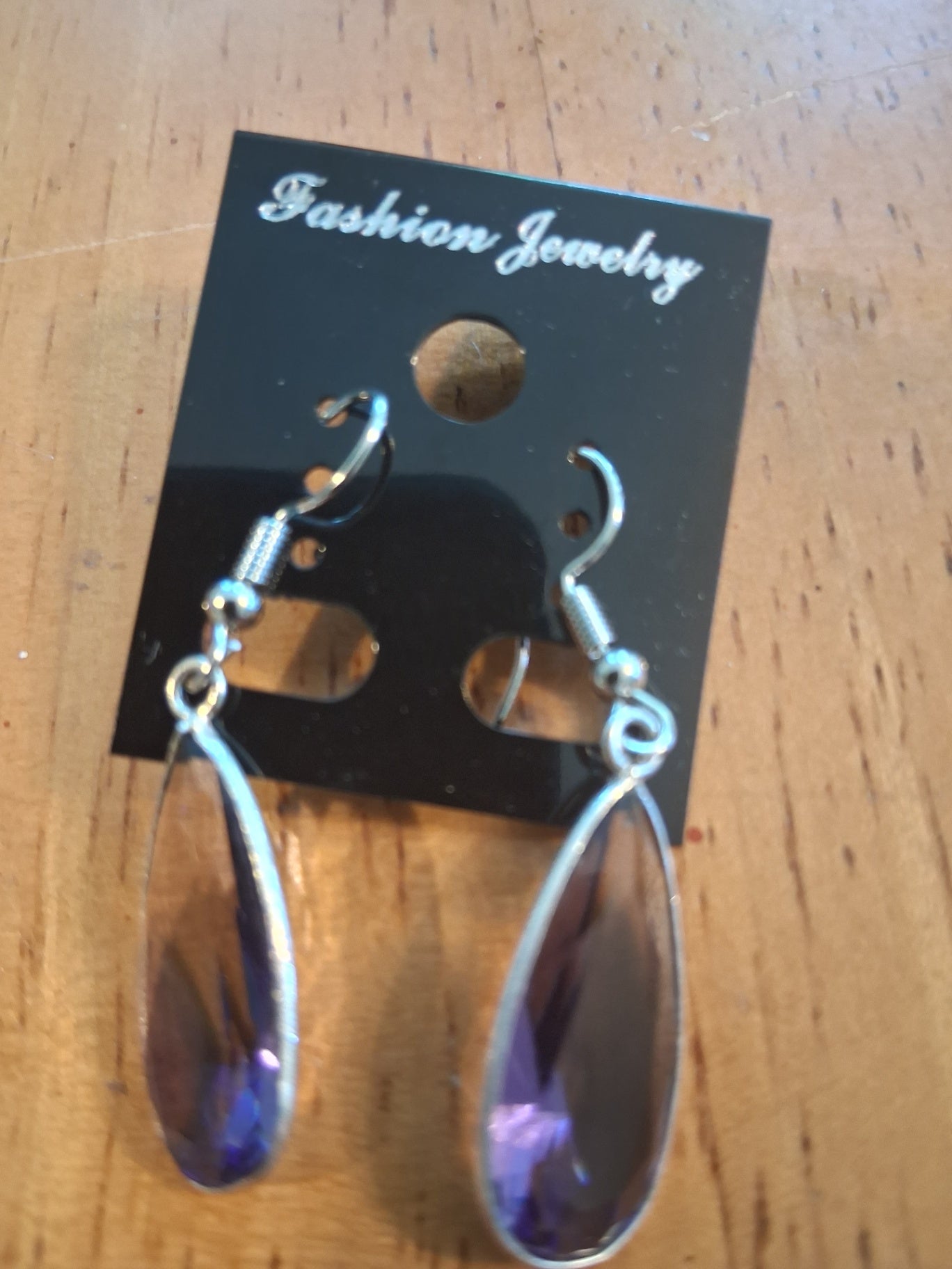 Earrings purple dsc
