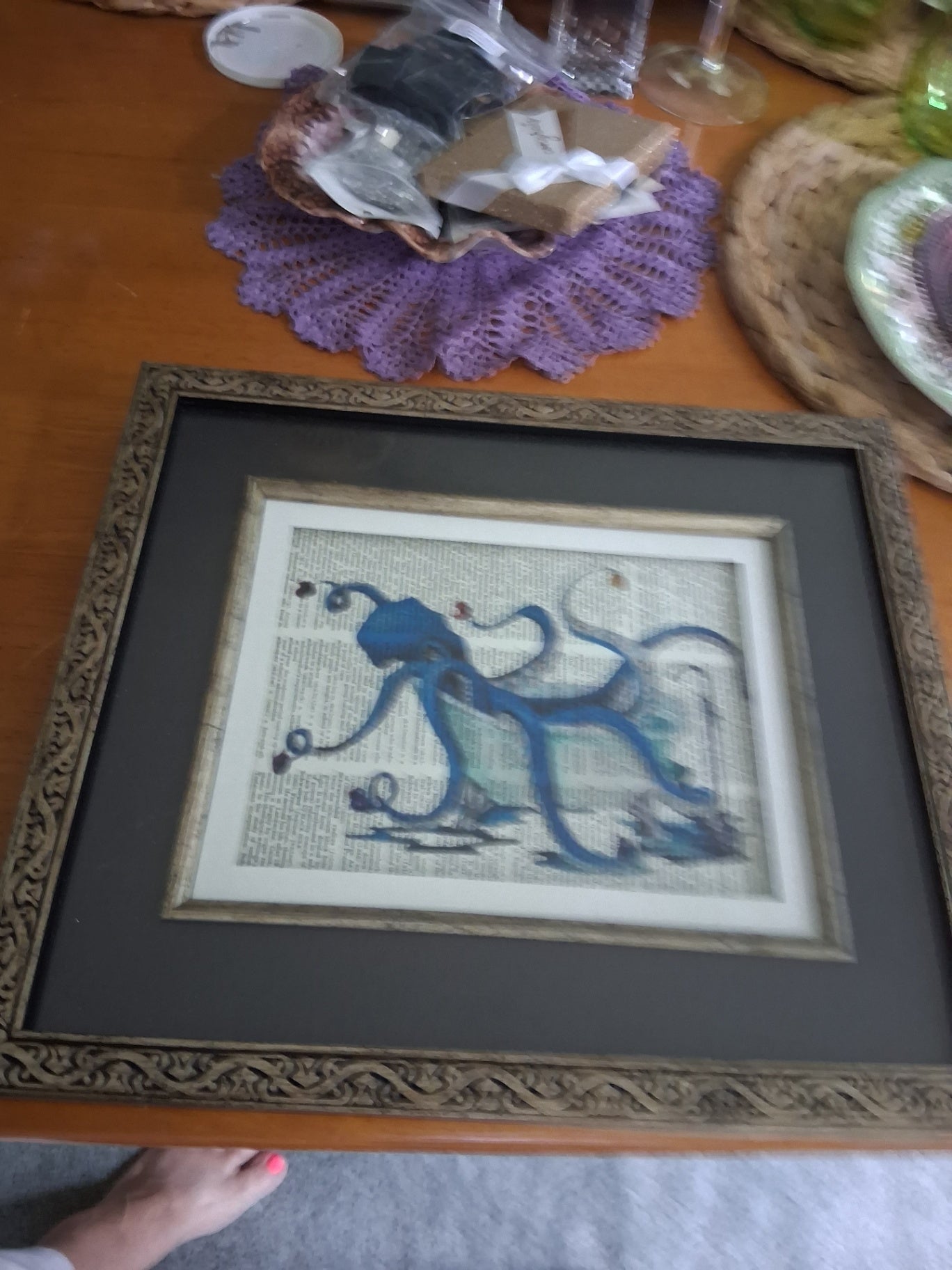 Picture octopus blue dsc