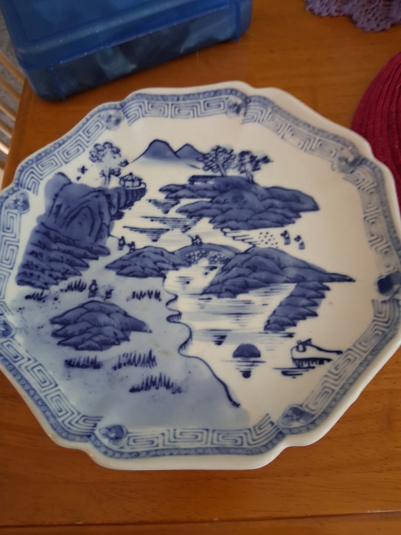 Chinese high footed platter dsc