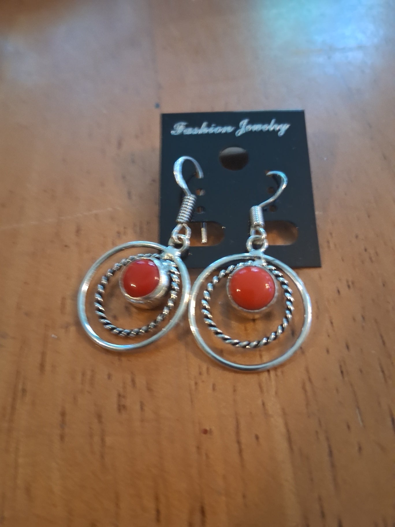 Earrings red dsc