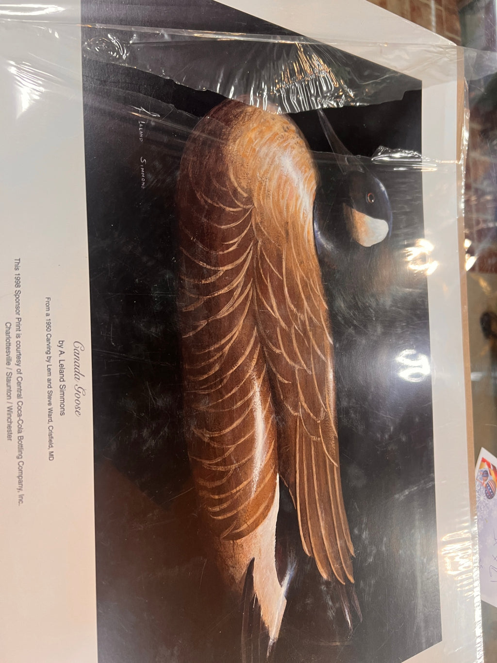 A. Leland Simmons Canada Goose Signed Numbered Limited Edition Waterfowl Decoy Art Print