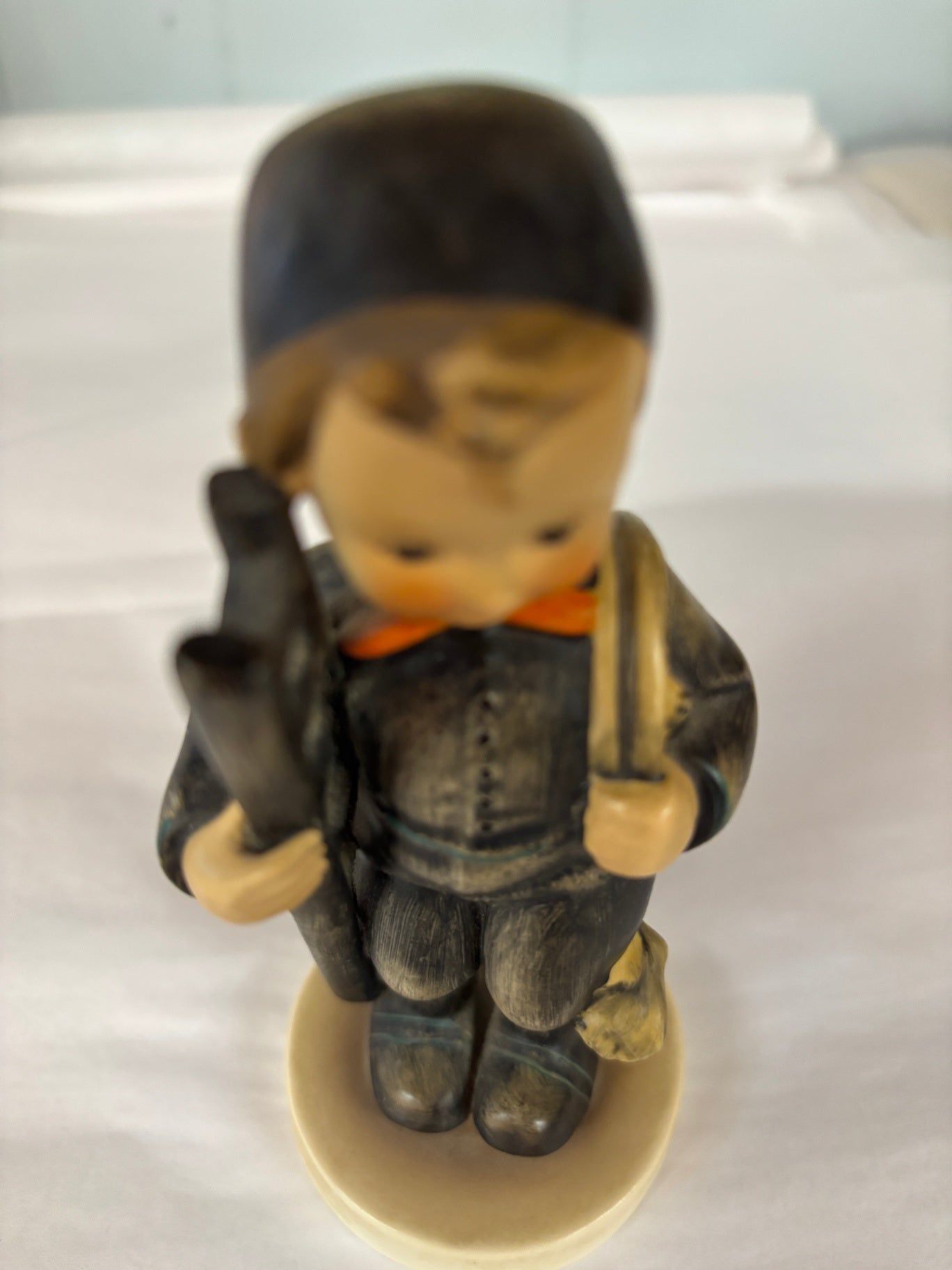 Vintage Goebel Hummel Chimney Sweep Boy Figurine – Porcelain German Figure with Ladder & Chimney Brush