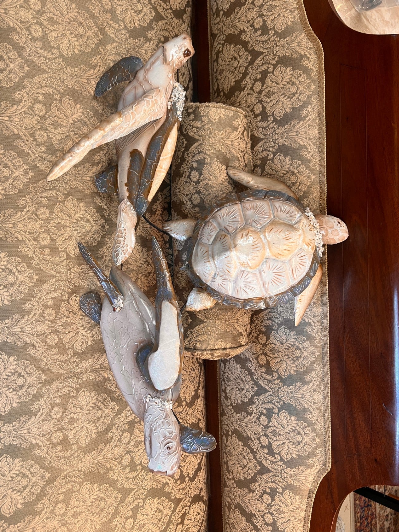 3-D Metal Turtle Sculpture