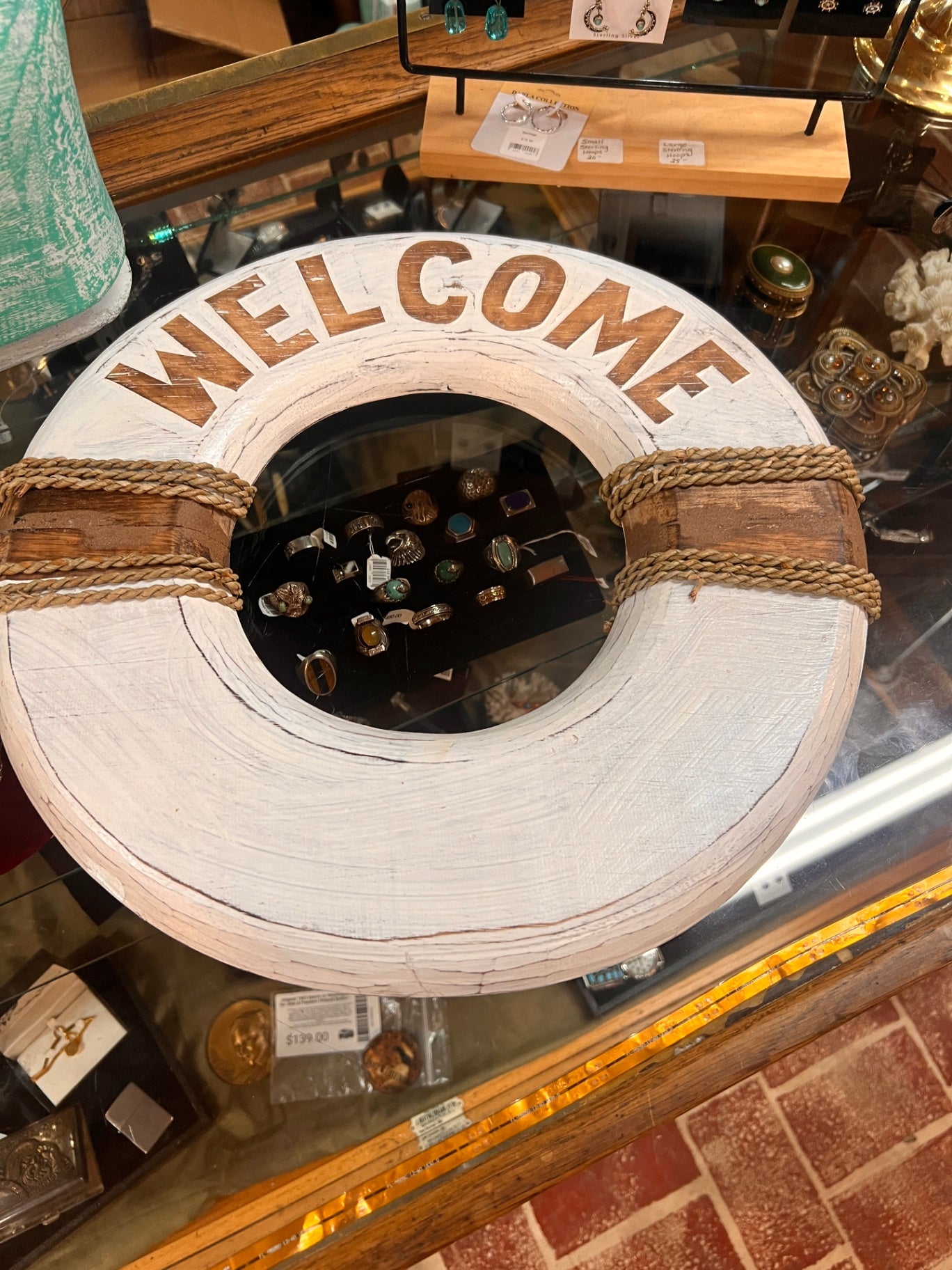 Welcome Wooden Life Ring