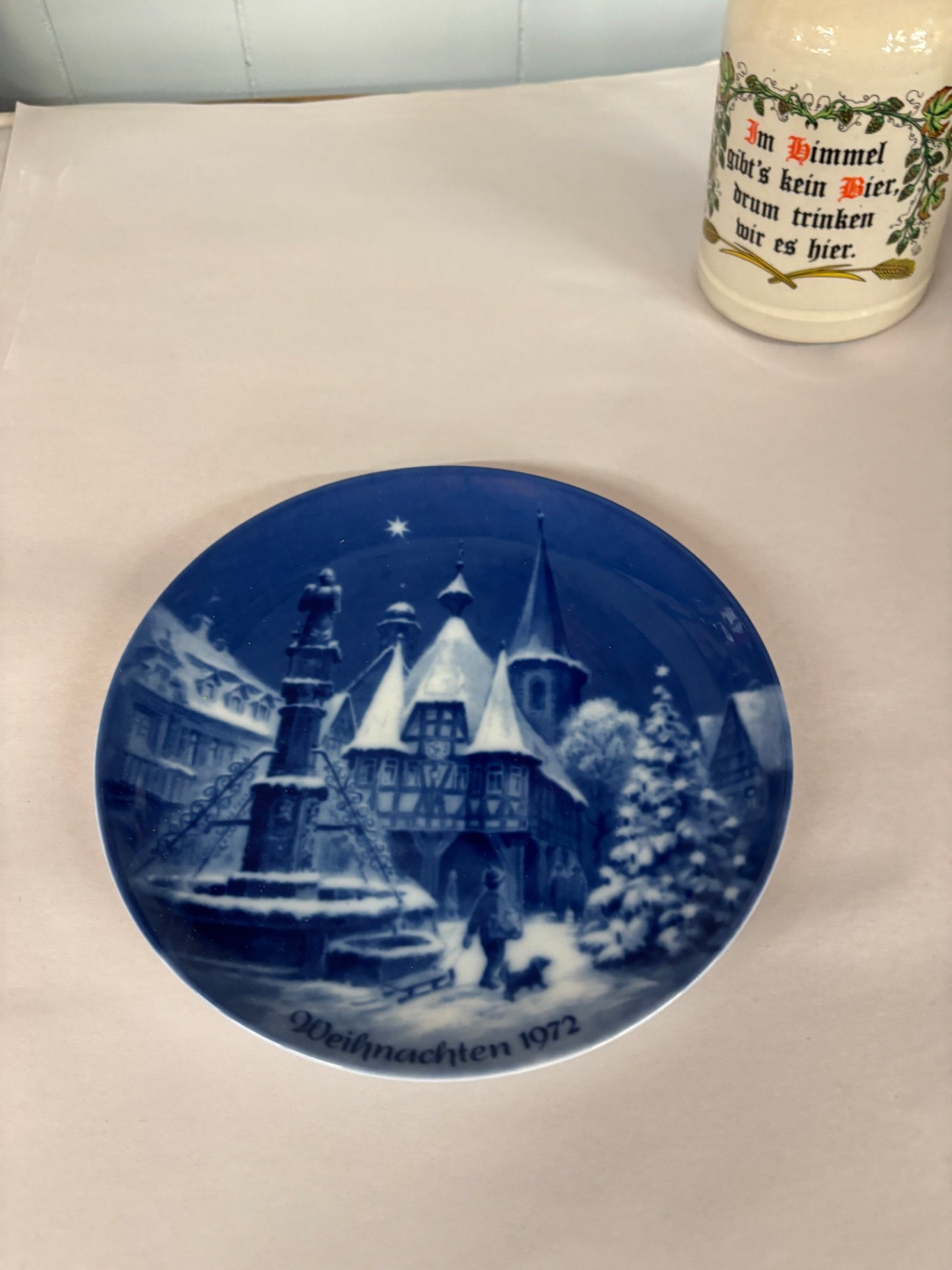Design Christmas Eve in Michelstadt plate from 1972 