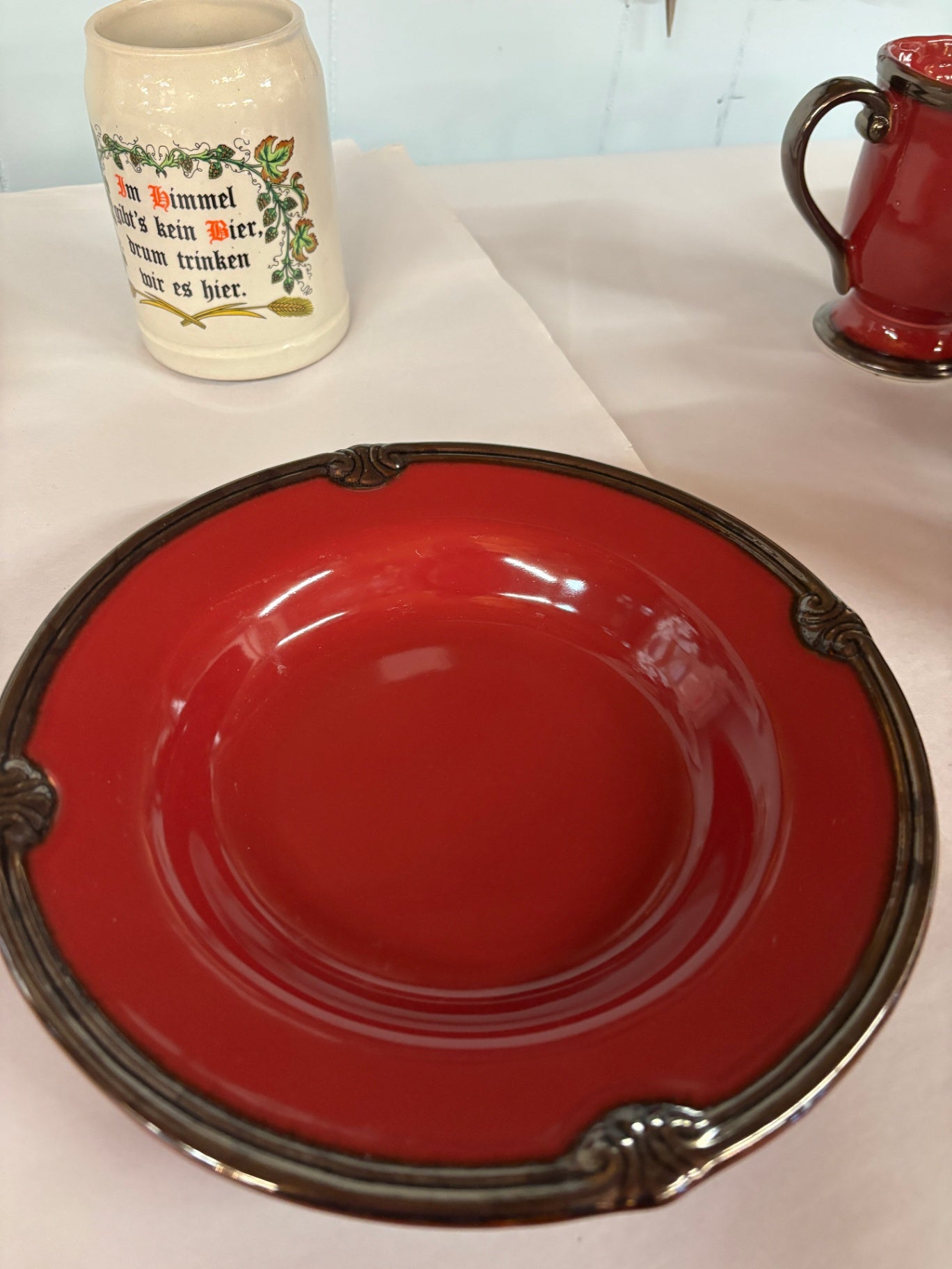 International Embassy Burgundy Salad Plate