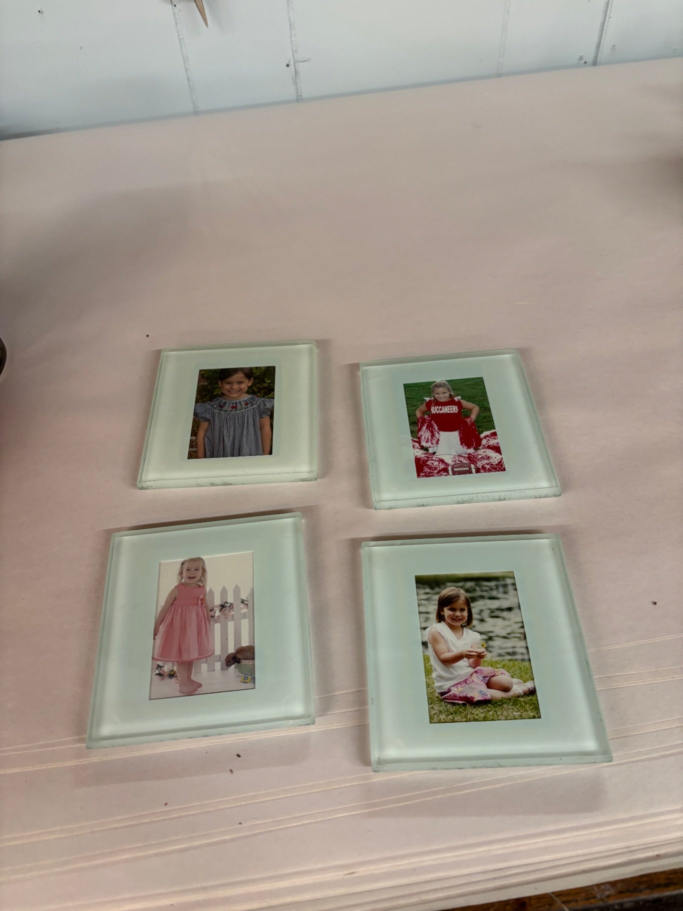Beveled Glass Photo Coasters