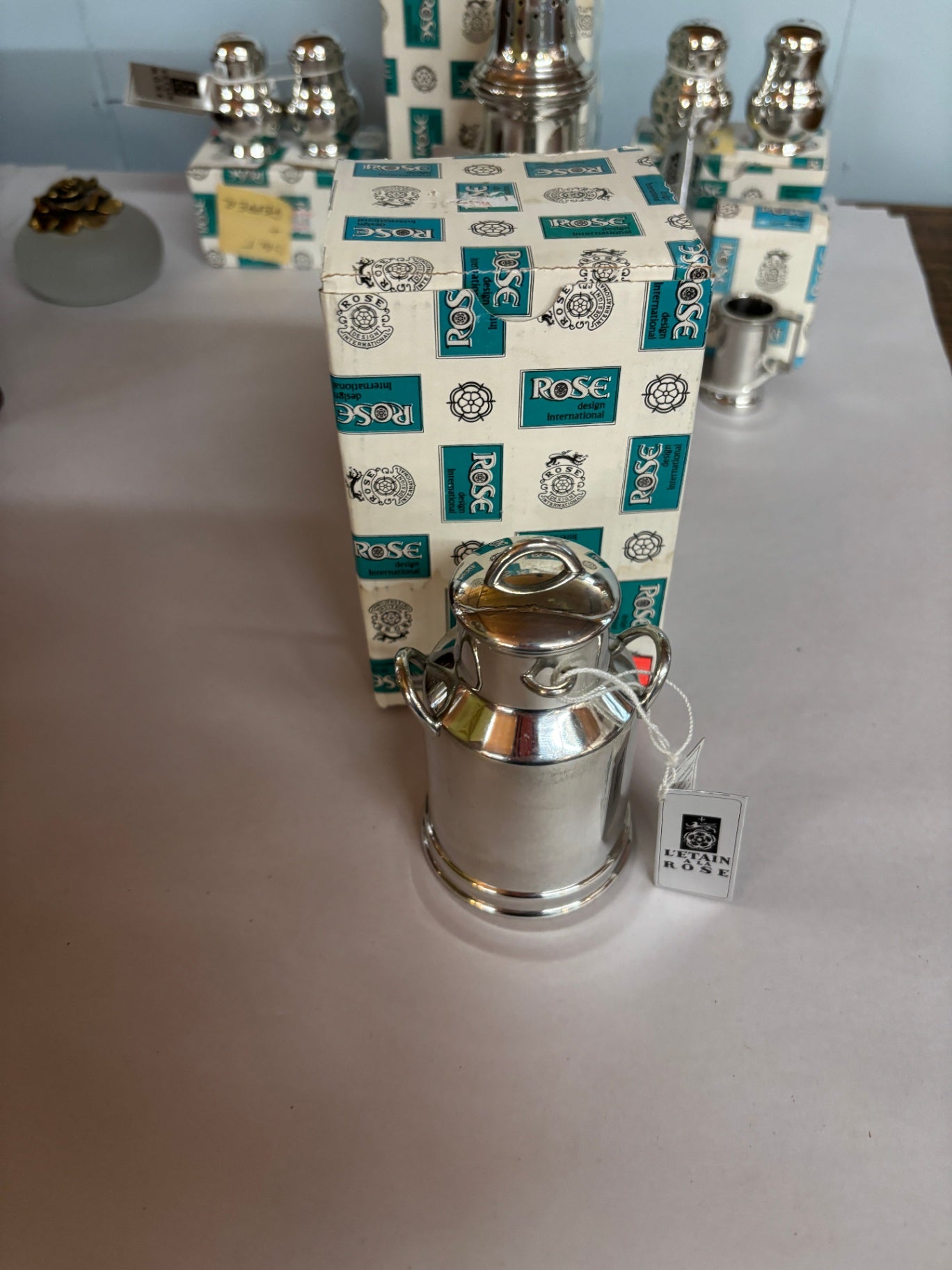 Pewter Decorative Milk Can