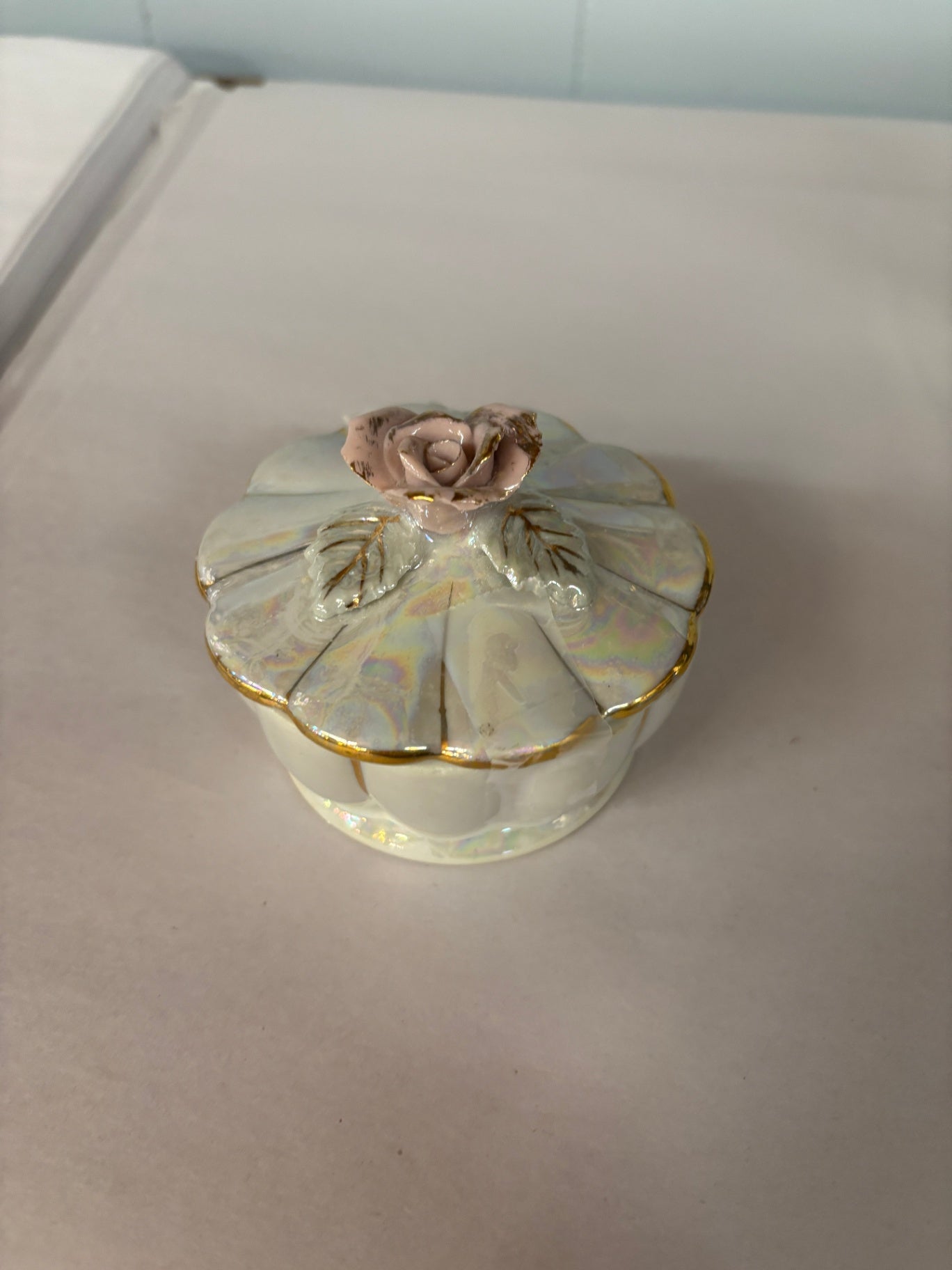  Vintage Japanese Porcelain Trinket Box