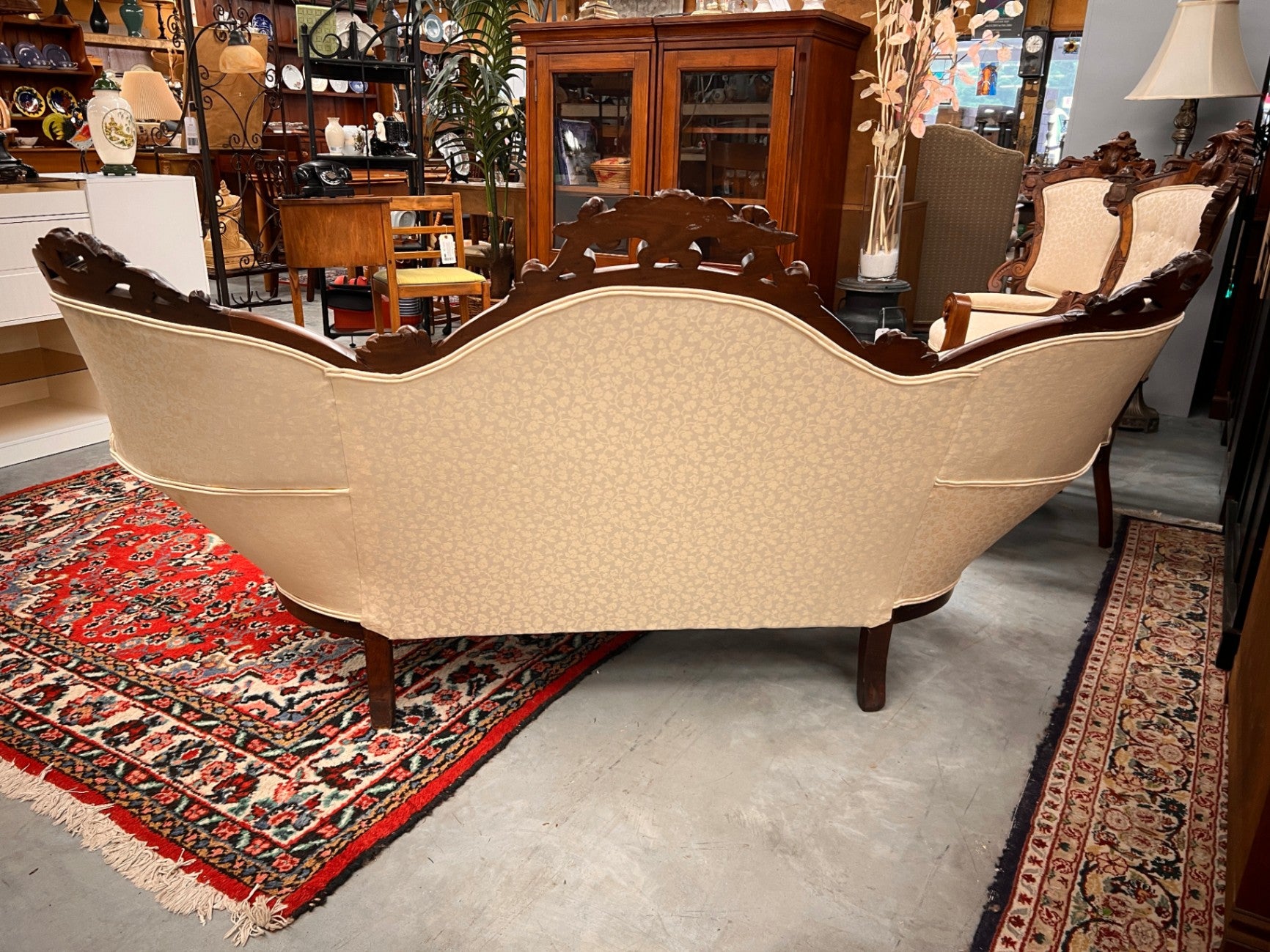 Victorian Rococo Revival Walnut Parlor Sofa | Circa 1870–1880