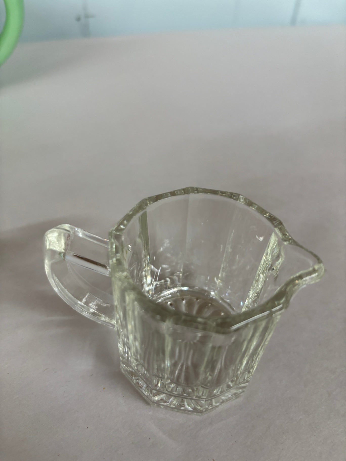 Glass clear creamer