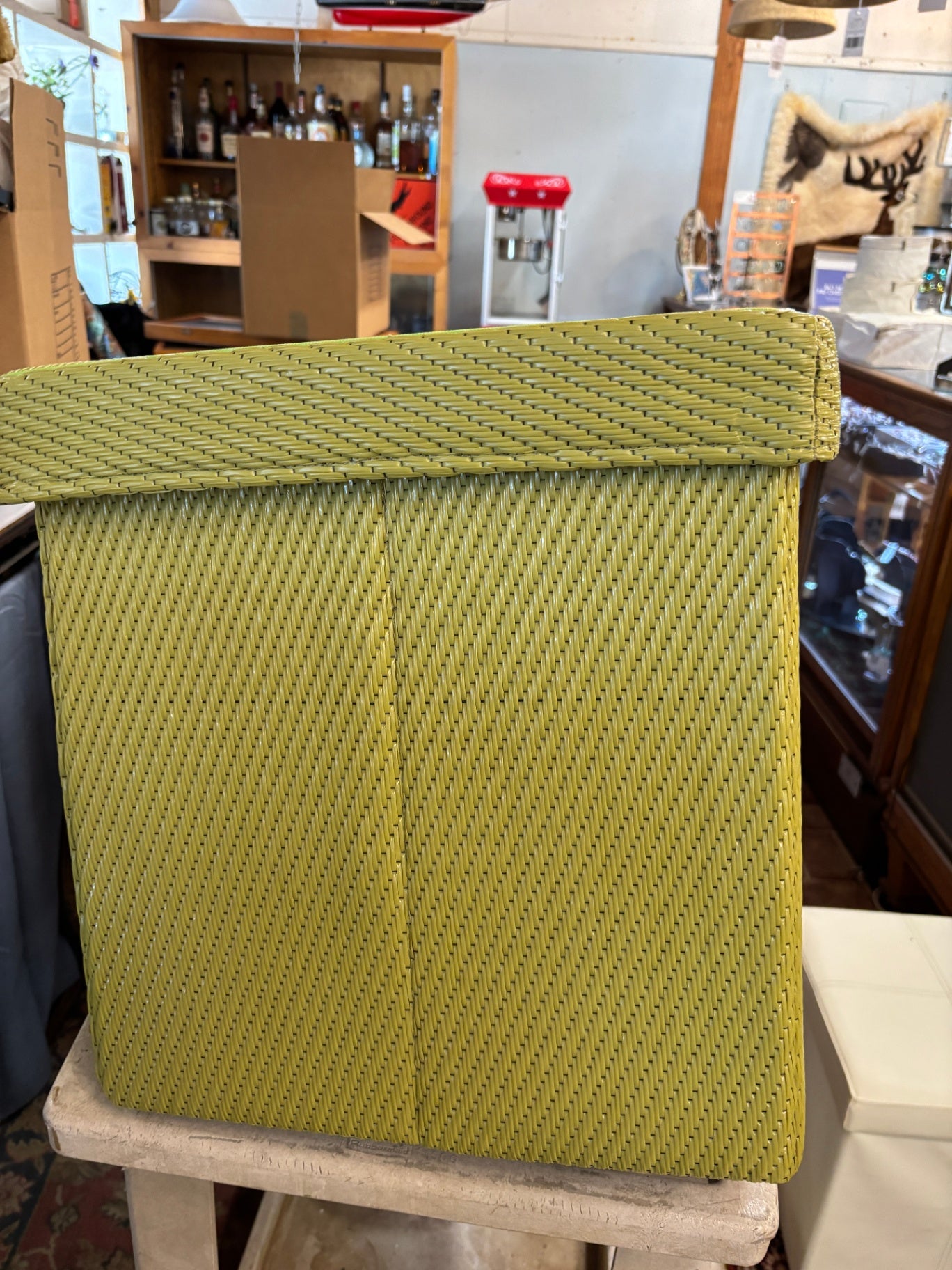 Collapsible Storage Ottoman - Green