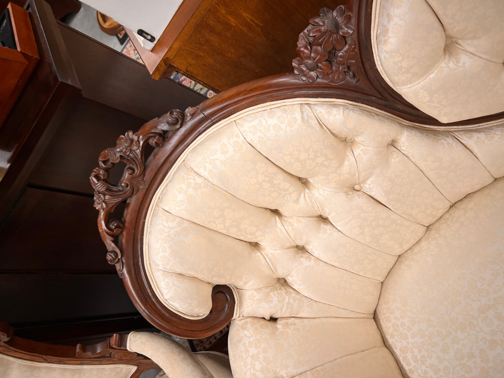 Victorian Rococo Revival Walnut Parlor Sofa | Circa 1870–1880