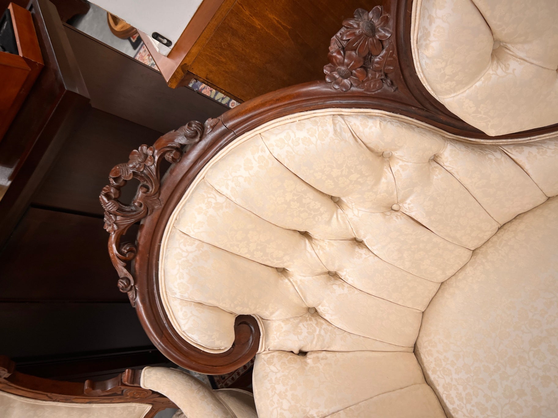 Victorian Rococo Revival Walnut Parlor Sofa | Circa 1870–1880