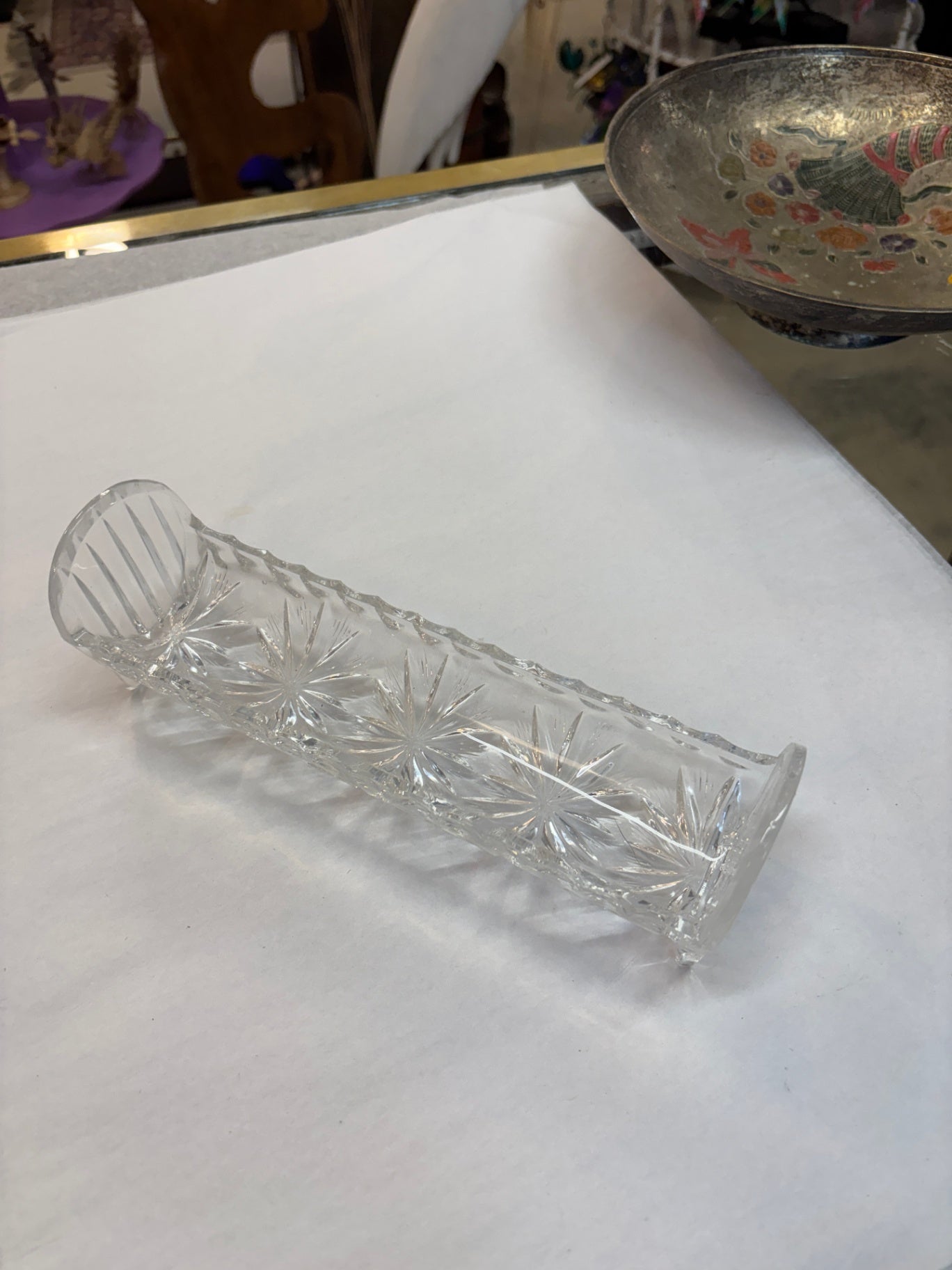  Vintage Pressed Glass Serving Dish