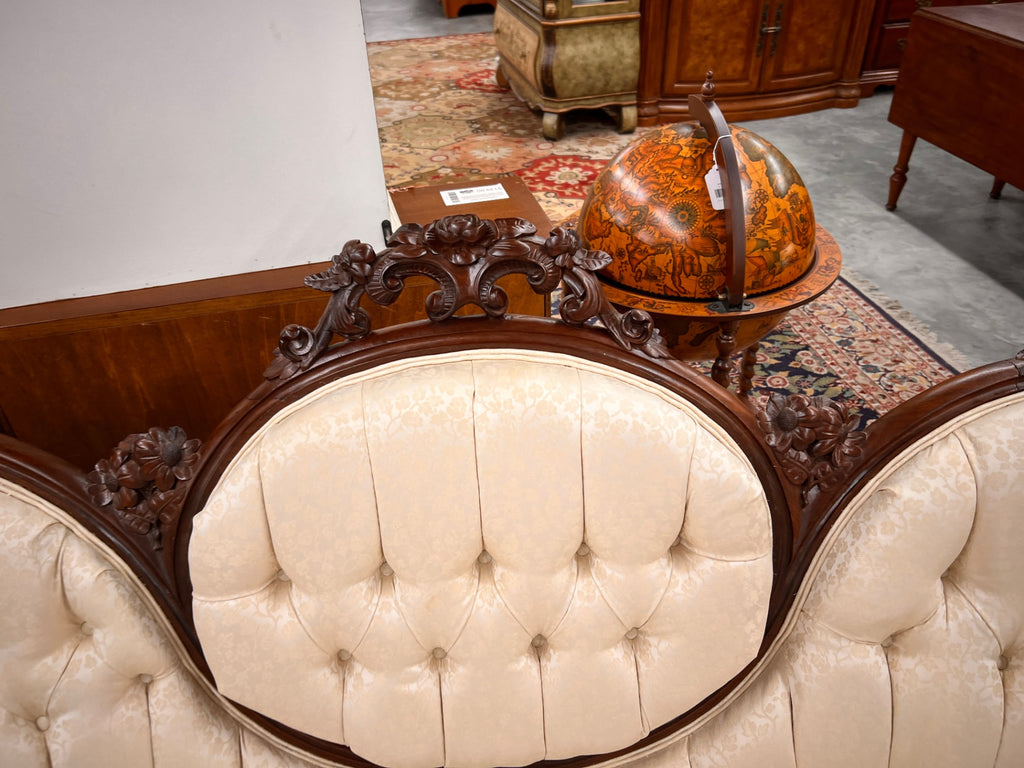 Victorian Rococo Revival Walnut Parlor Sofa | Circa 1870–1880