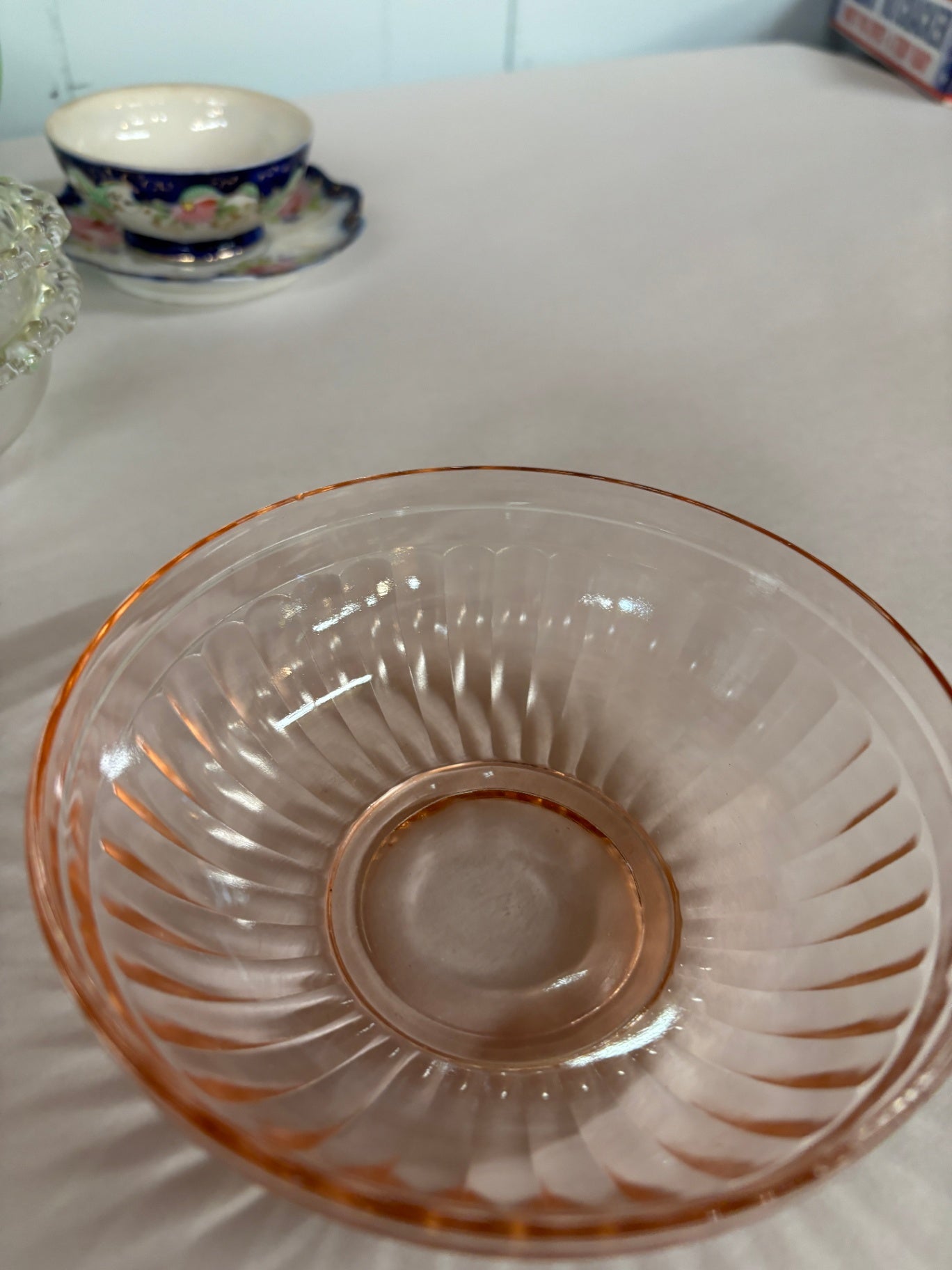  Vintage Hazel Atlas Pink Depression Glass Bowl