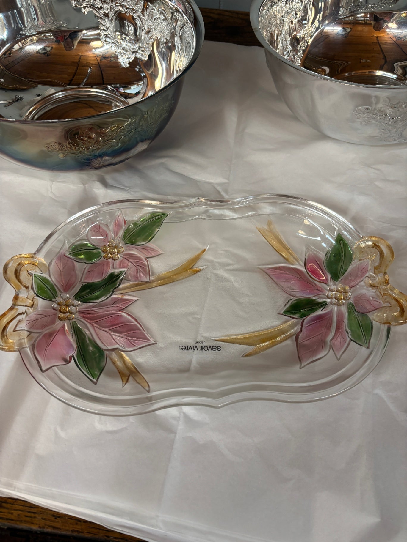 e Savoir Vivre Japan Glass Serving Platter
