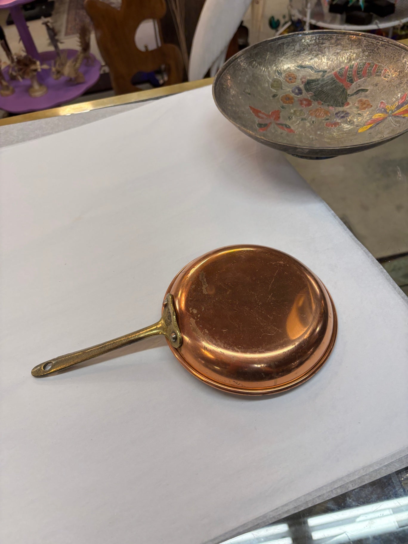  Vintage Frying Pan  Copper