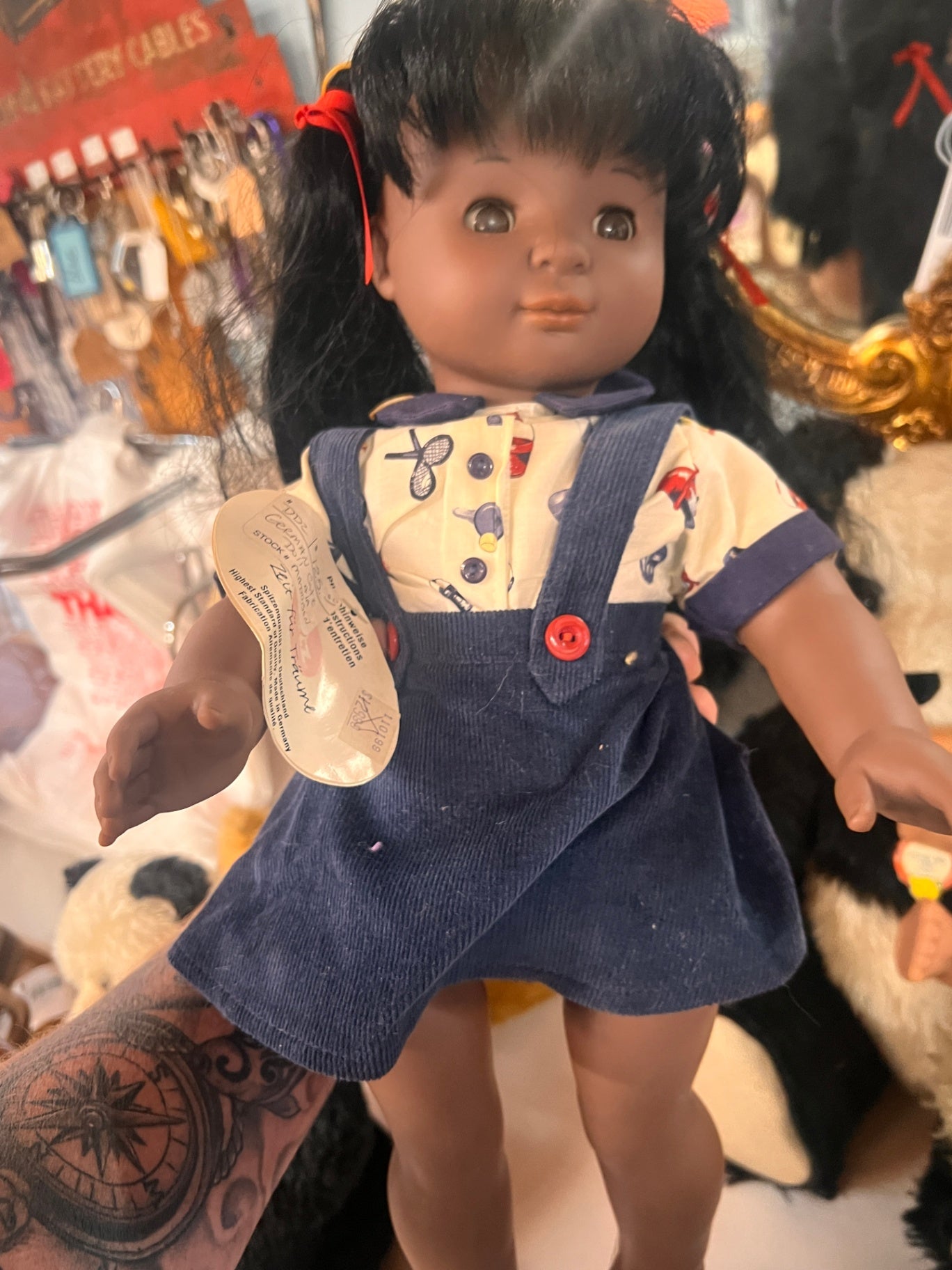 VINTAGE GOTZ DOLL 18" 1990 SOFT BODY NOT JOINTED