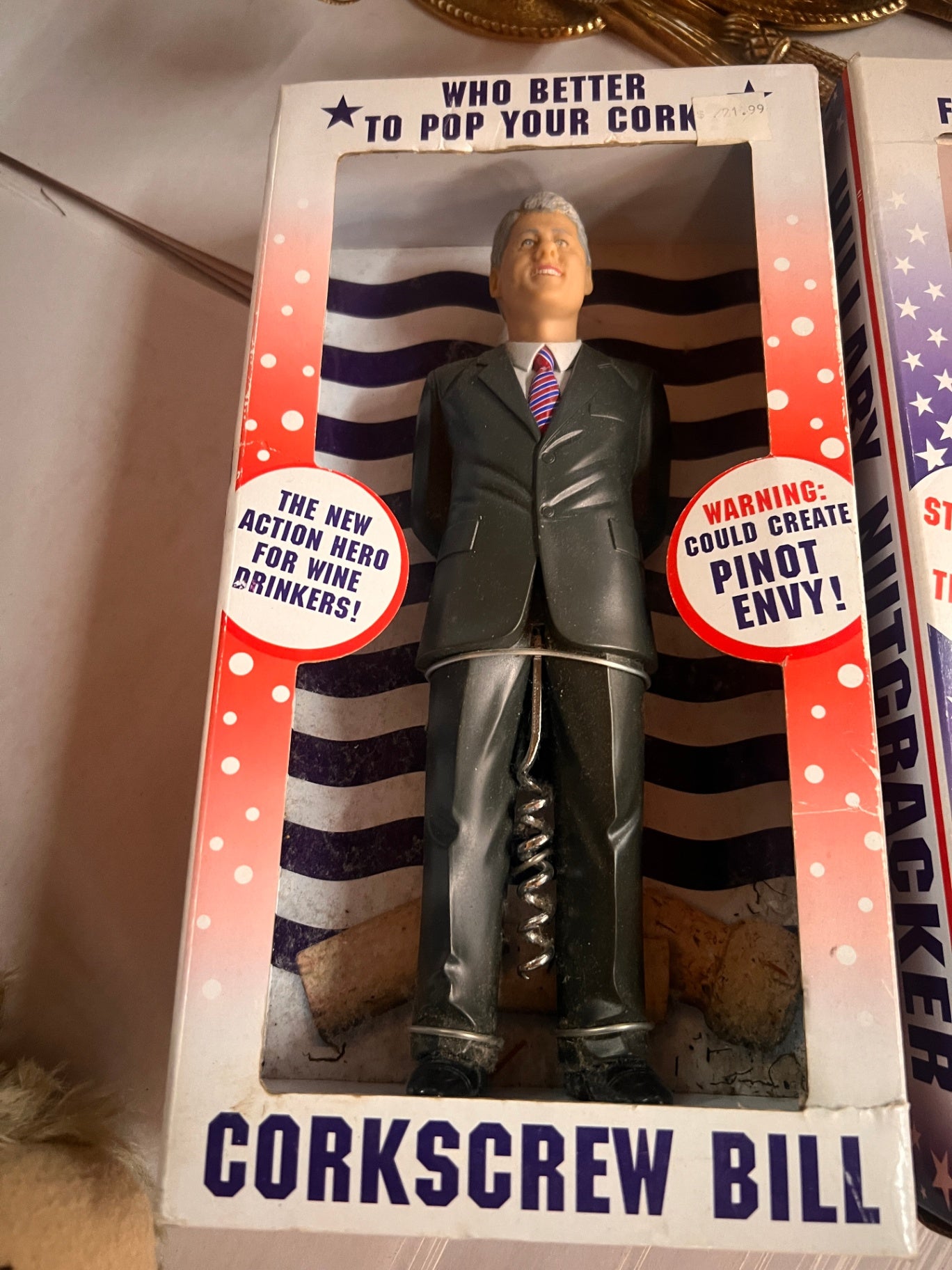 Corkscrew Bill! President Bill Clinton Corkscrew - New in Box!