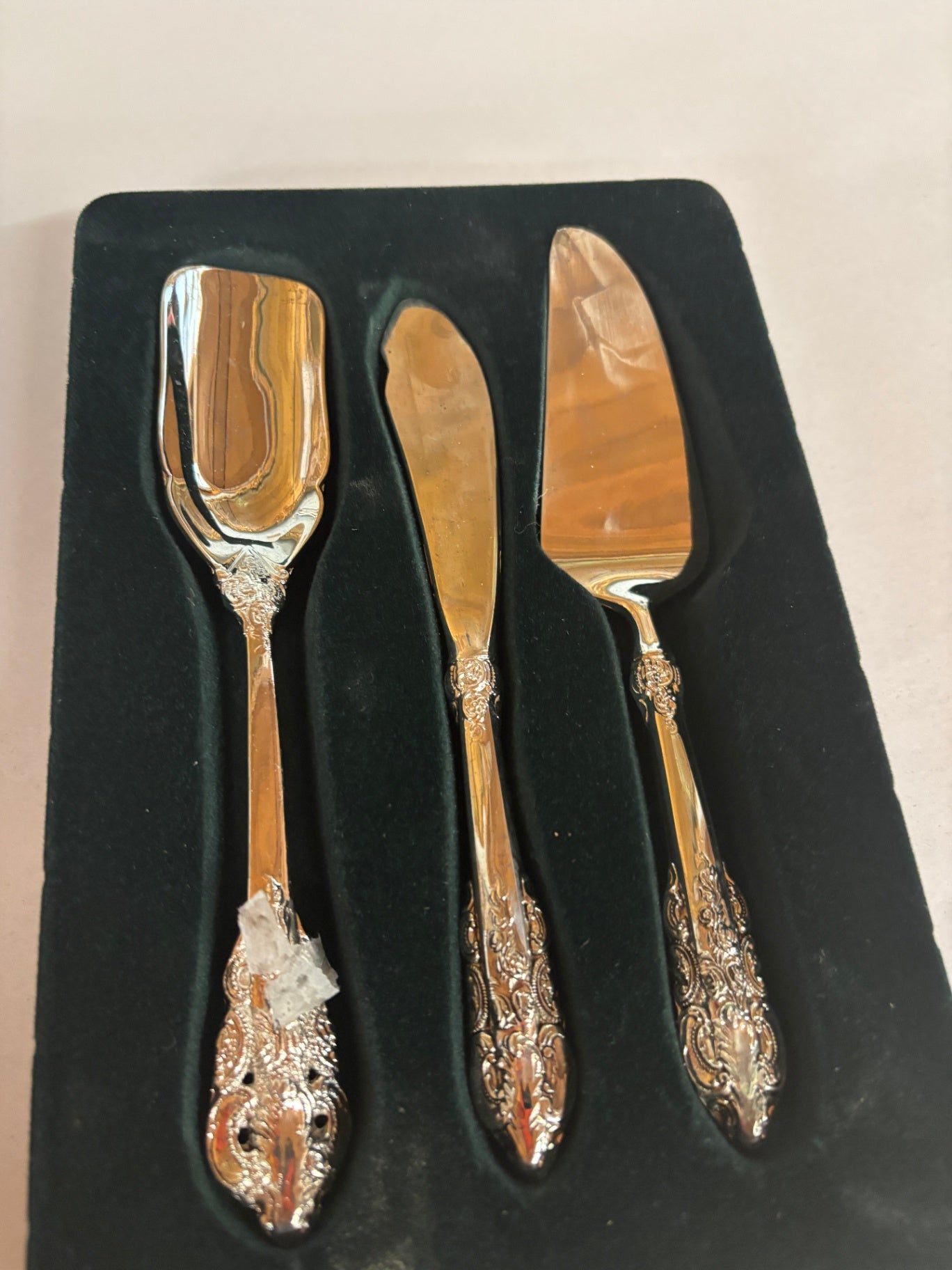  3-piece silver-plated serving set