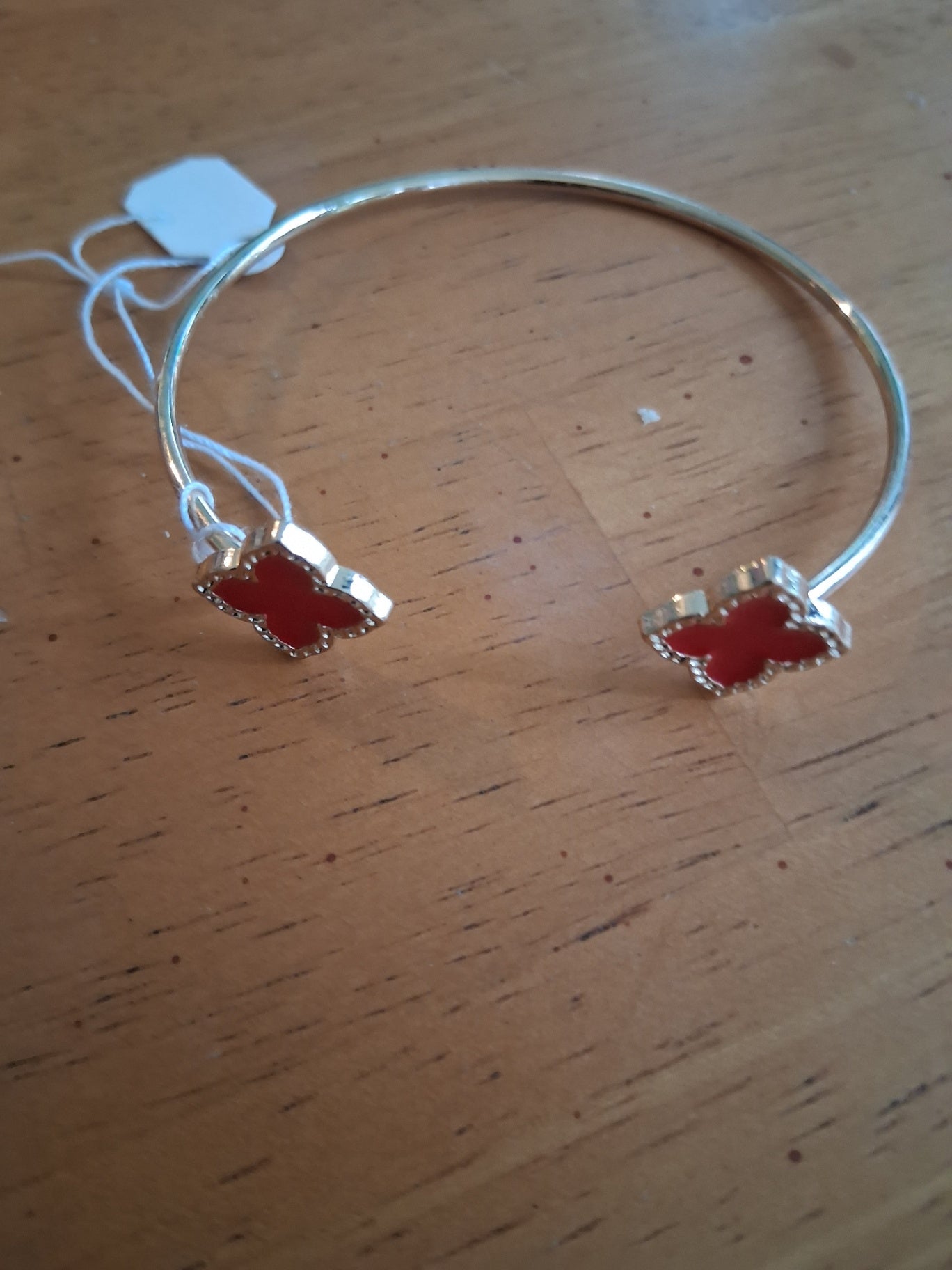 Red clover bracelet dsc