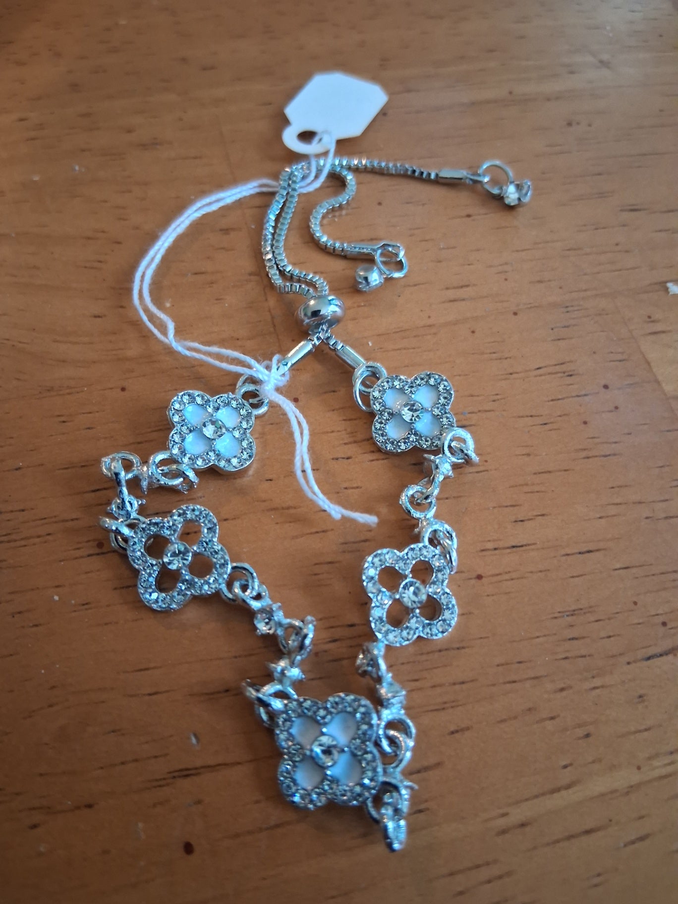 Bracelet clover silver dsc