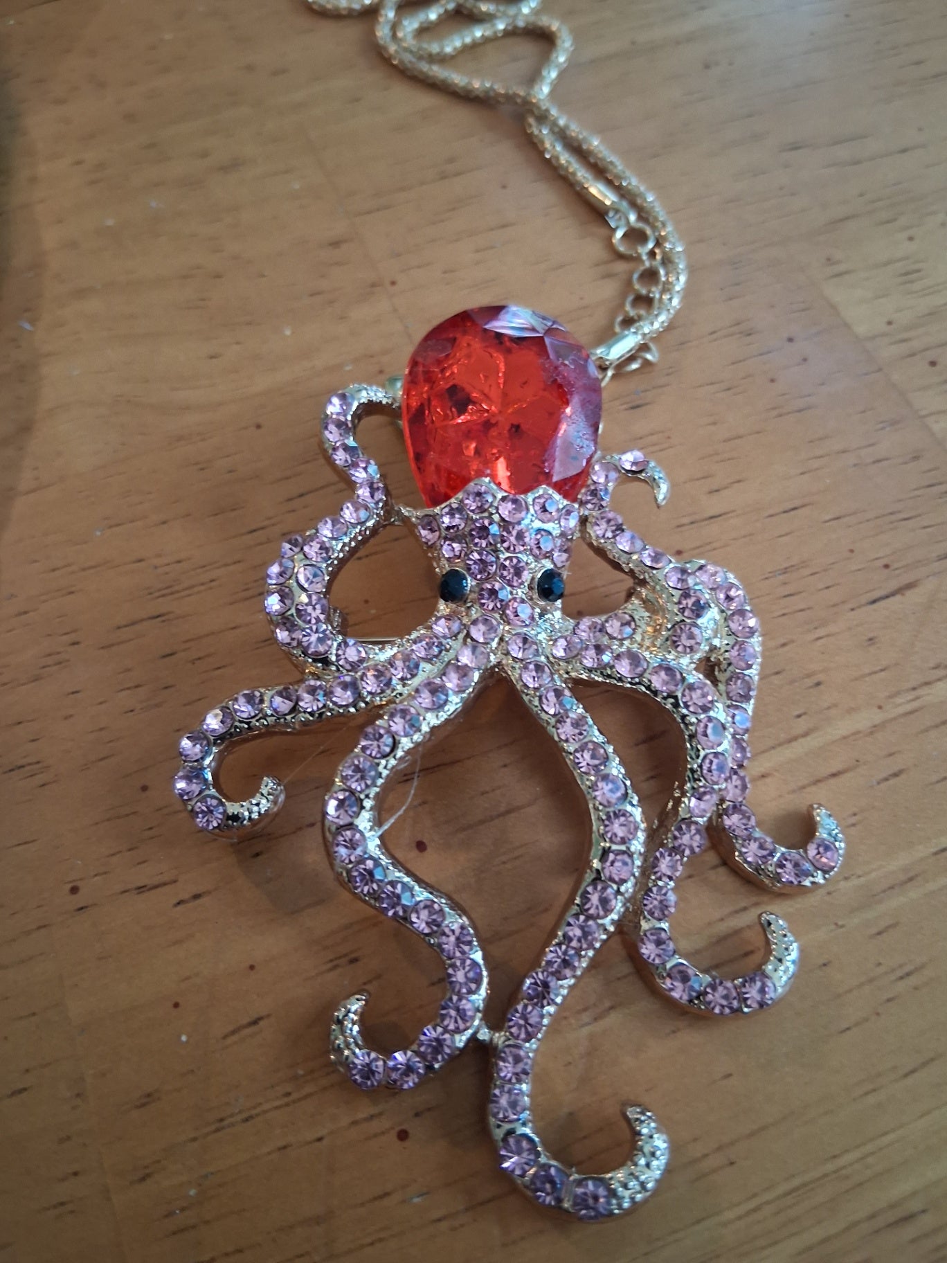 Octopus necklace pin dsc 