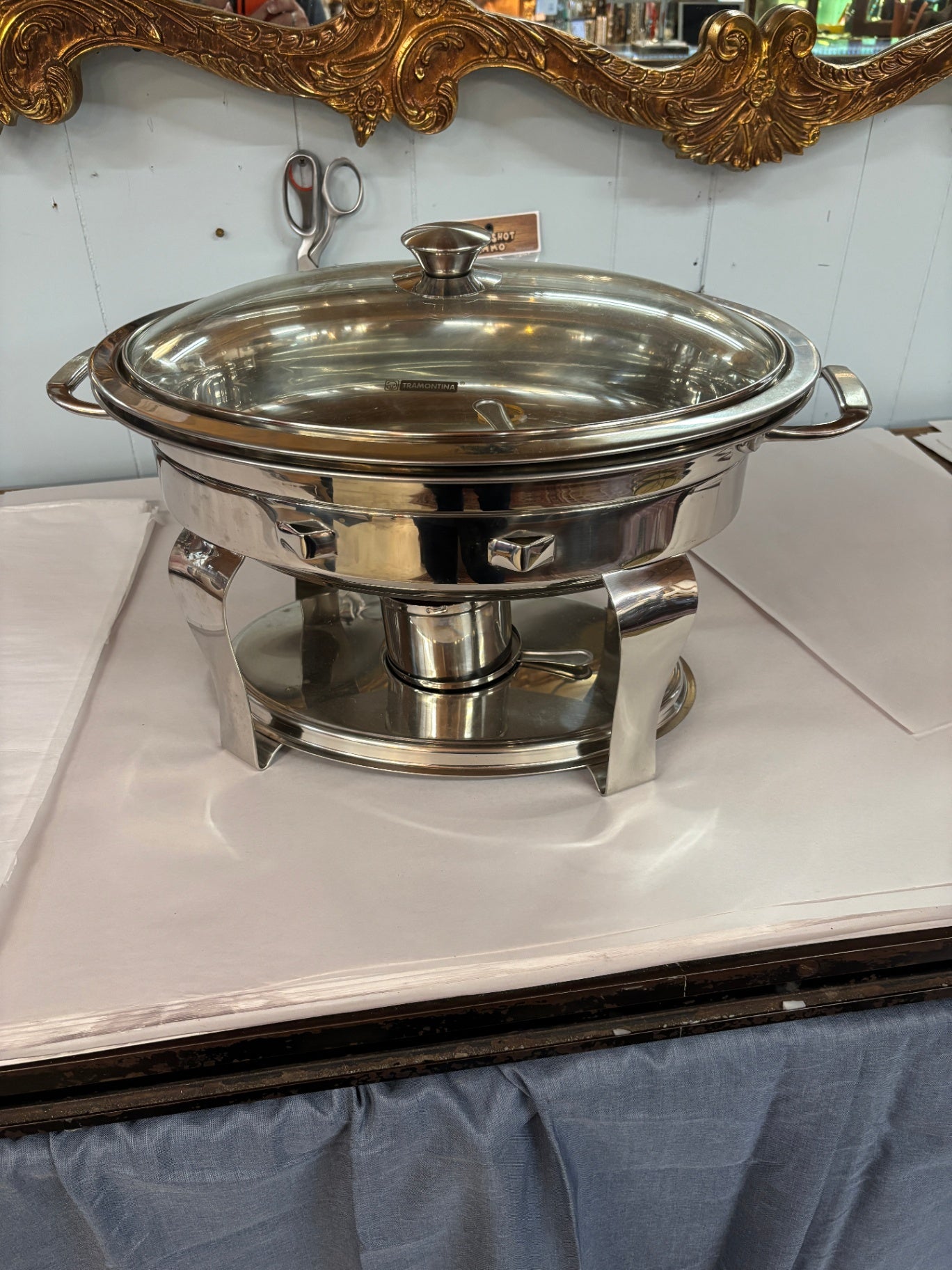 Tramontina 4.2-Quart Oval Stainless Steel Chafing Dish