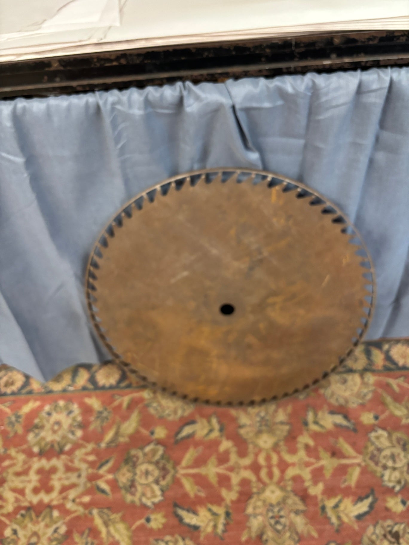 Vintage 54-Tooth Circular Saw Blade Made into a Tabletop