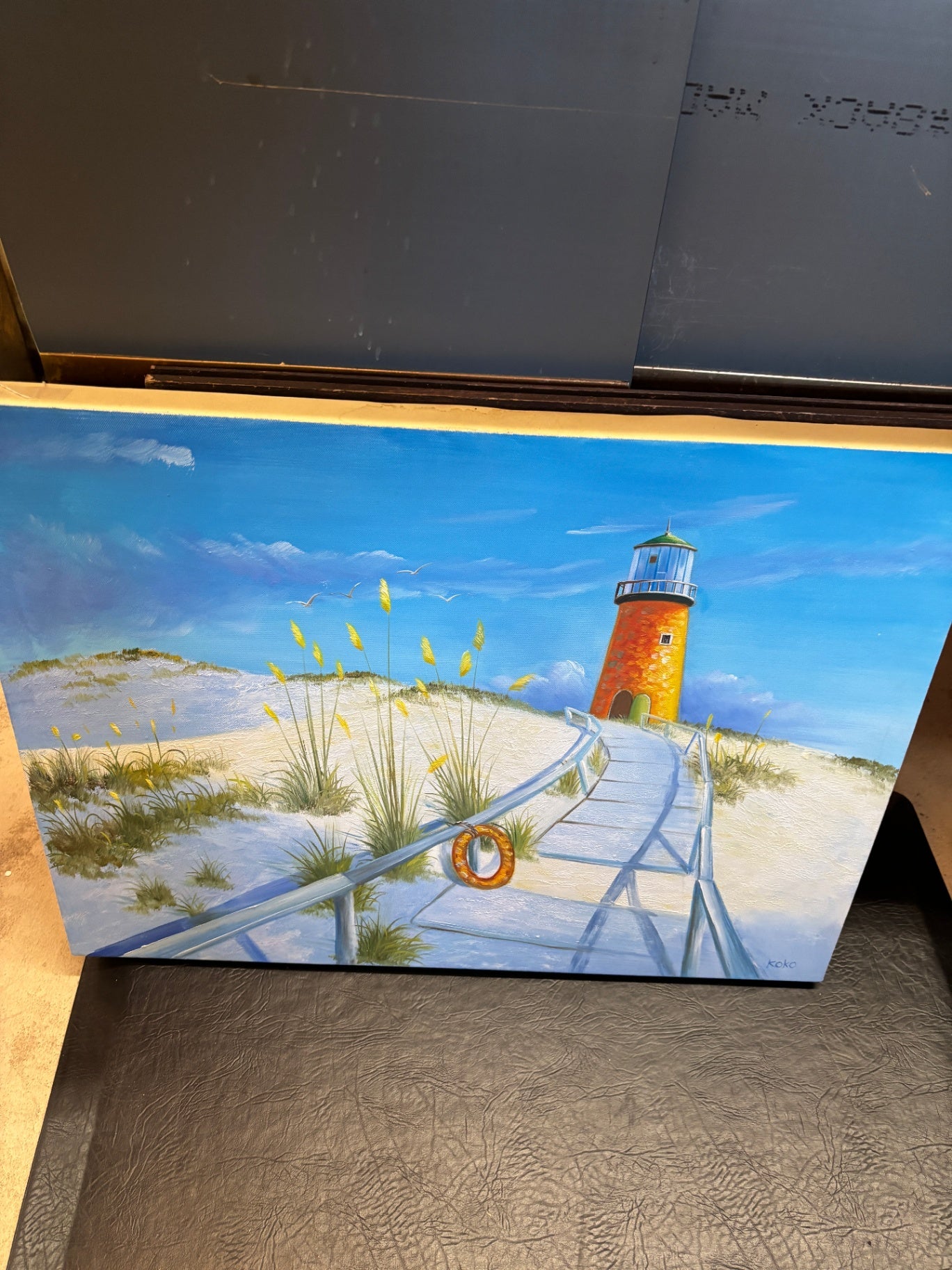 Light House On Canvas