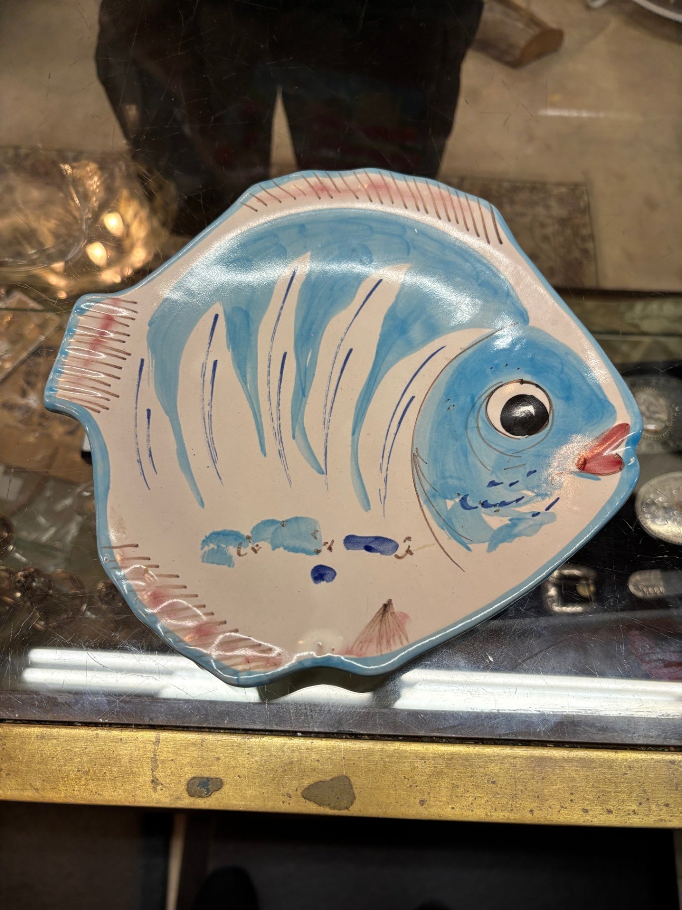  Solimene Vietri fish-shaped plate