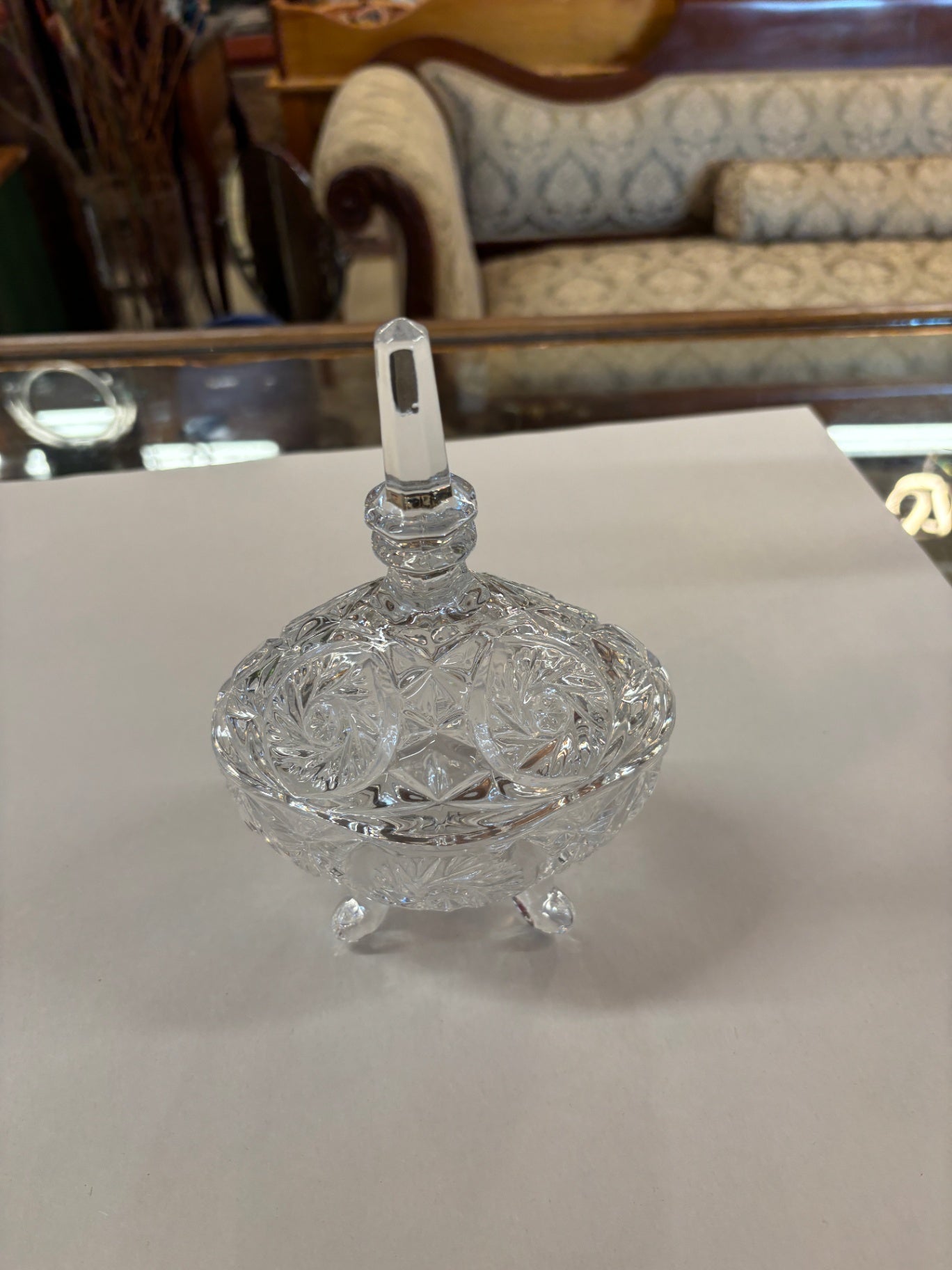  Vintage Crystal Candy Dish 