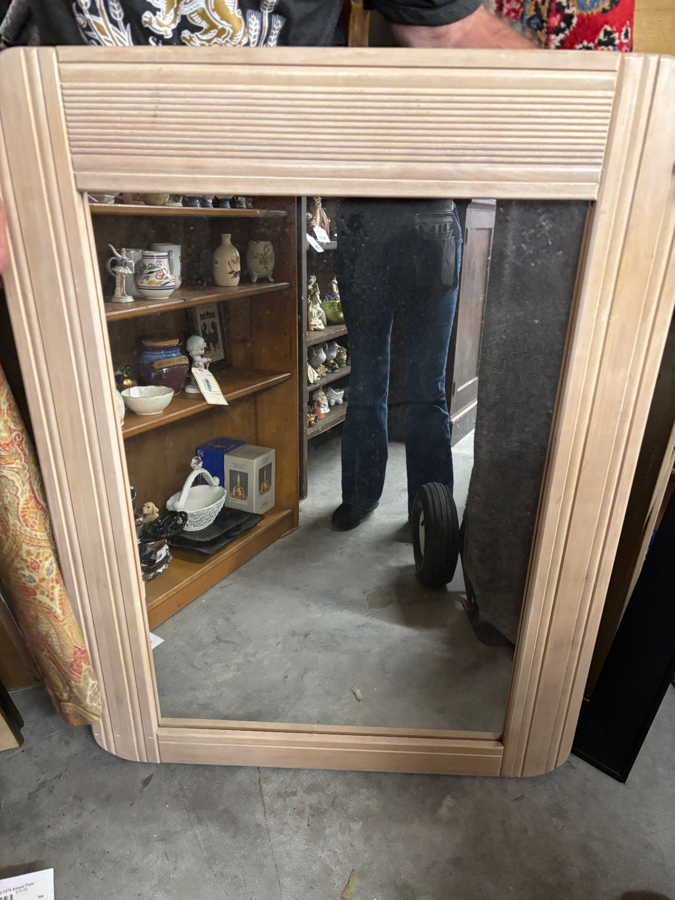 Mirror With Cream Frame
