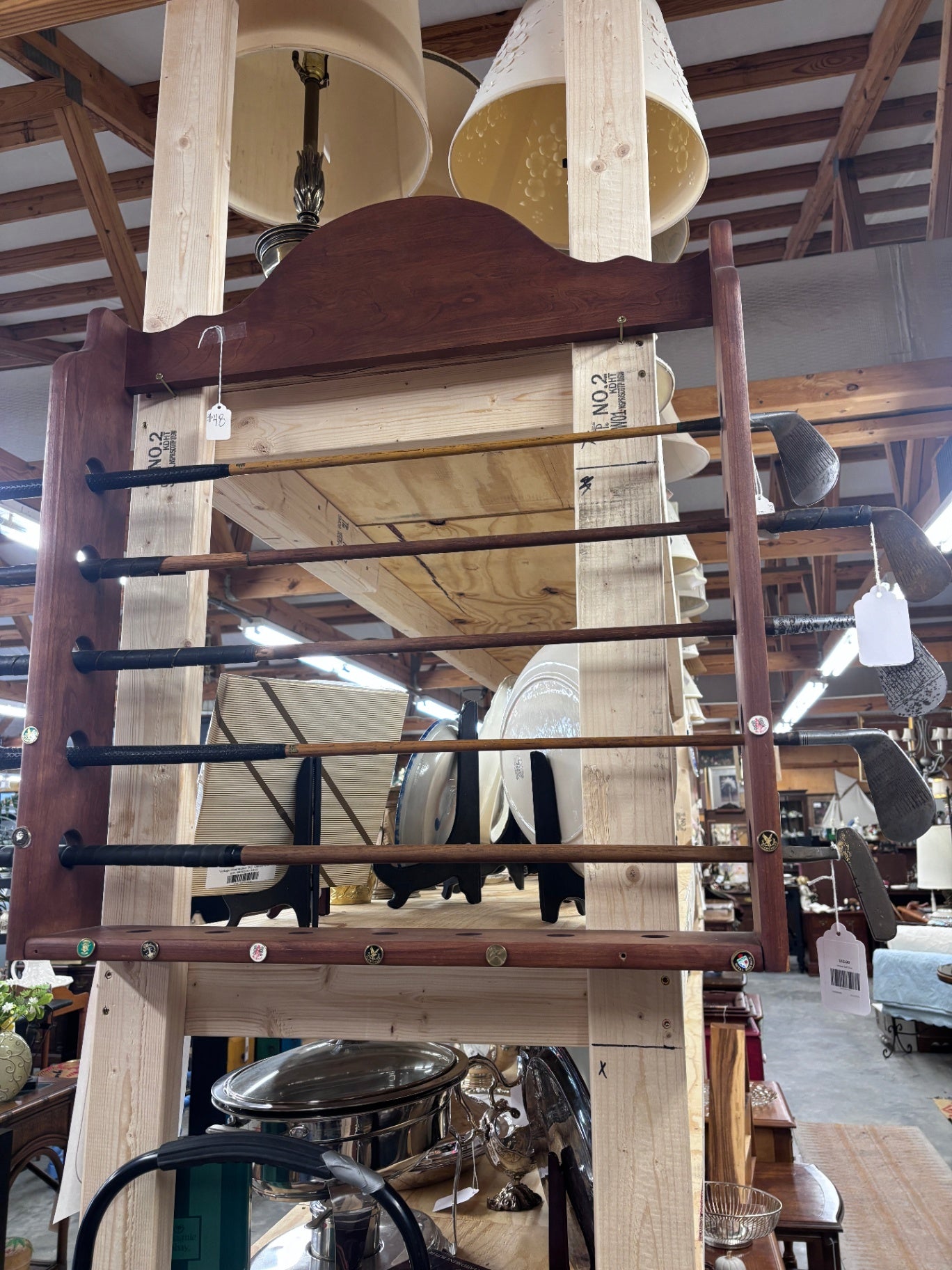 Wood Golf Club Display