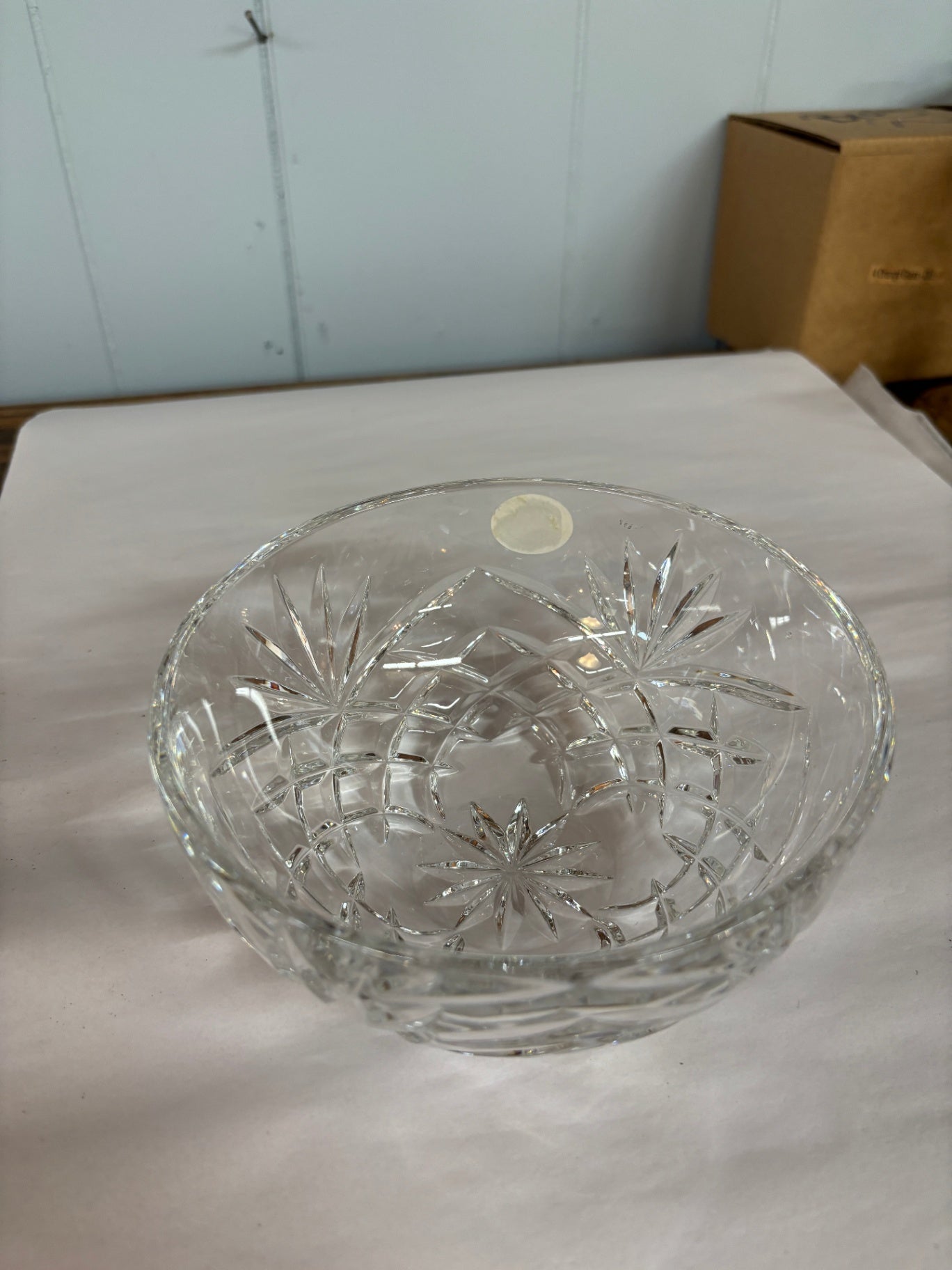  Vintage Cut Crystal Serving Bowl
