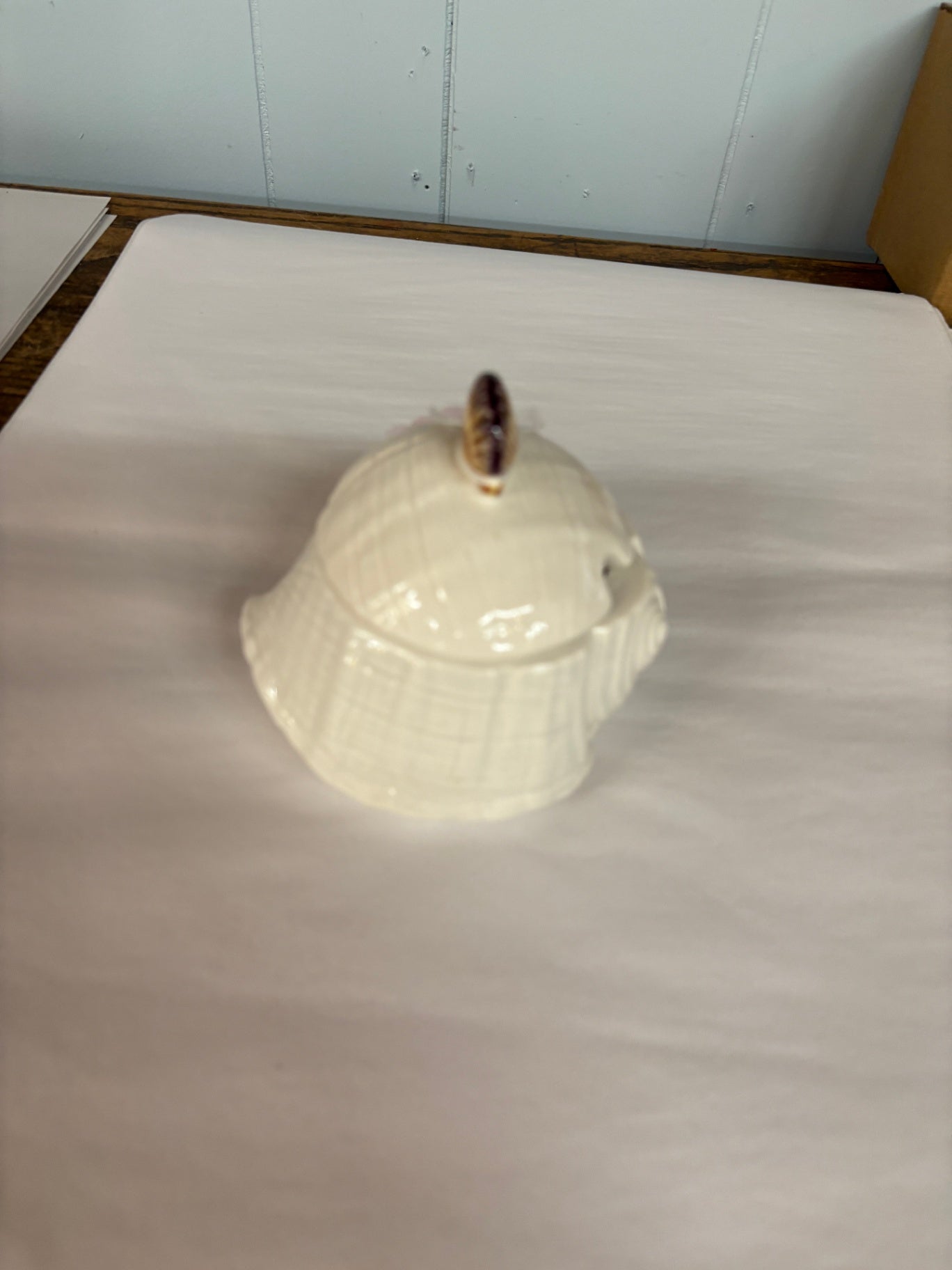 Pottery Barn Seashell Sugar Bowl- No Spoon