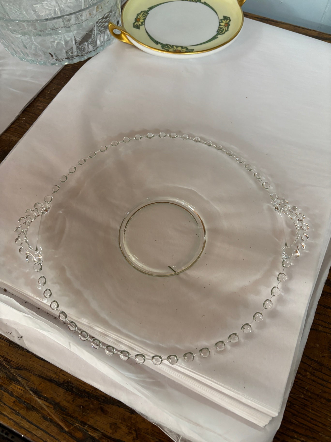 Clear Glass Platter