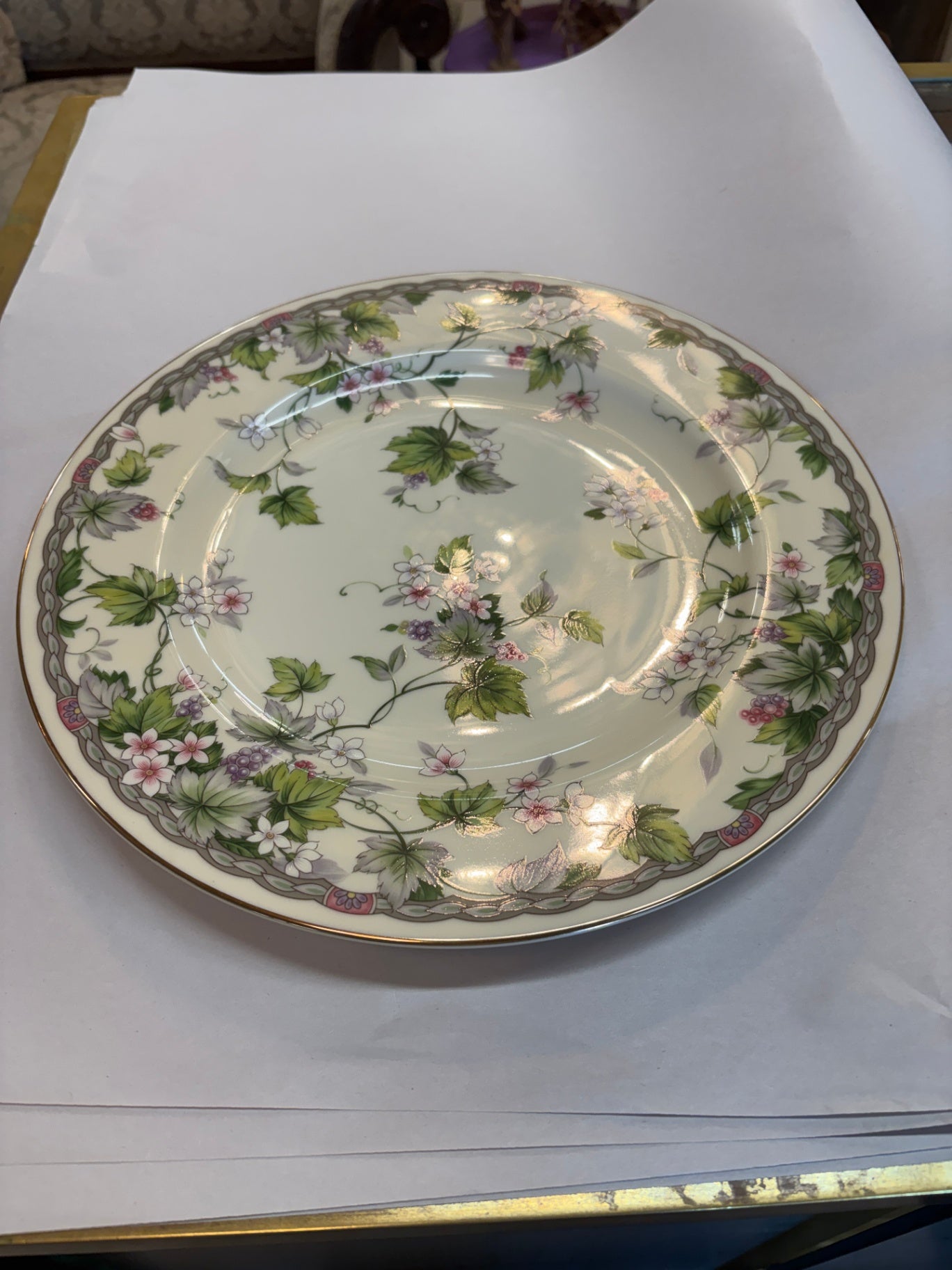 Andrea by Sadek "Monica" Floral Fine China Dinner Plate