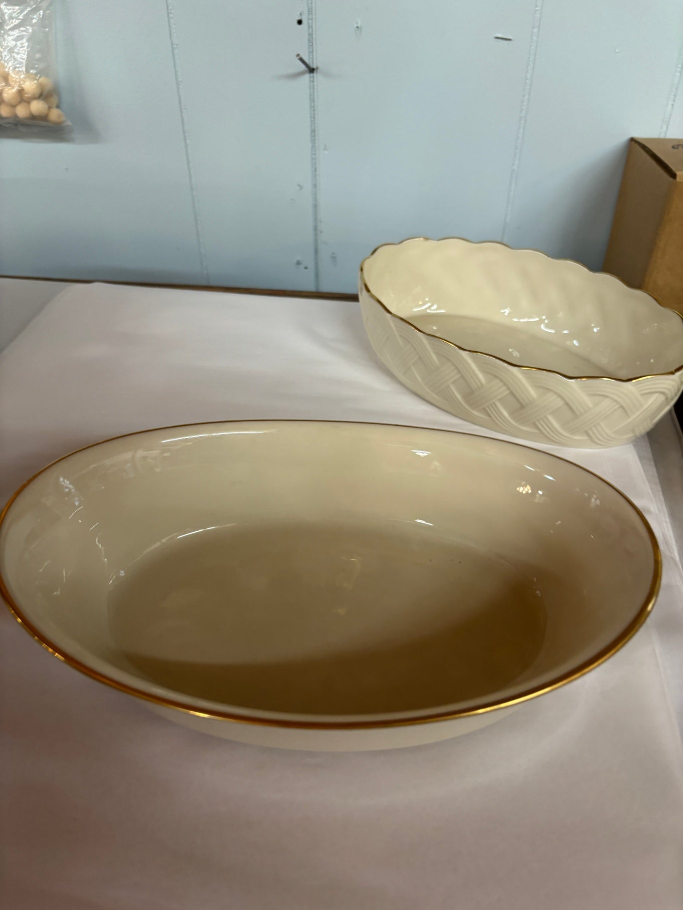  Lenox Eternal oval serving bowl 