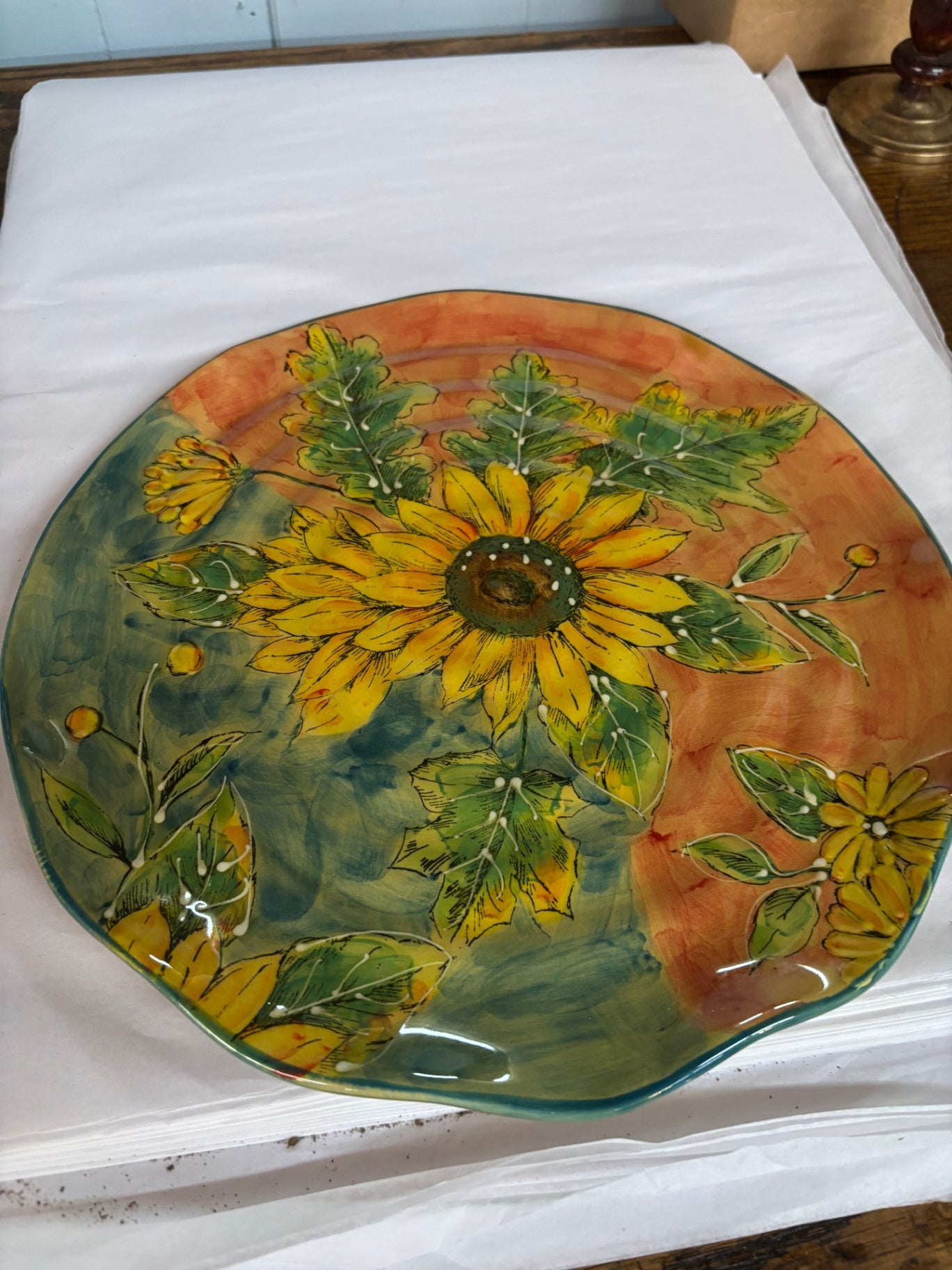 Sunflower Serving Plate