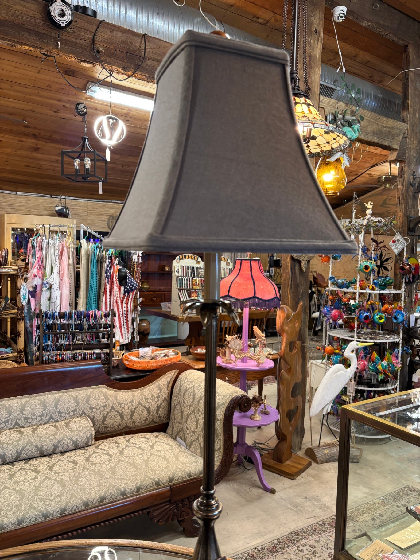 Table Lamp Grey Shade