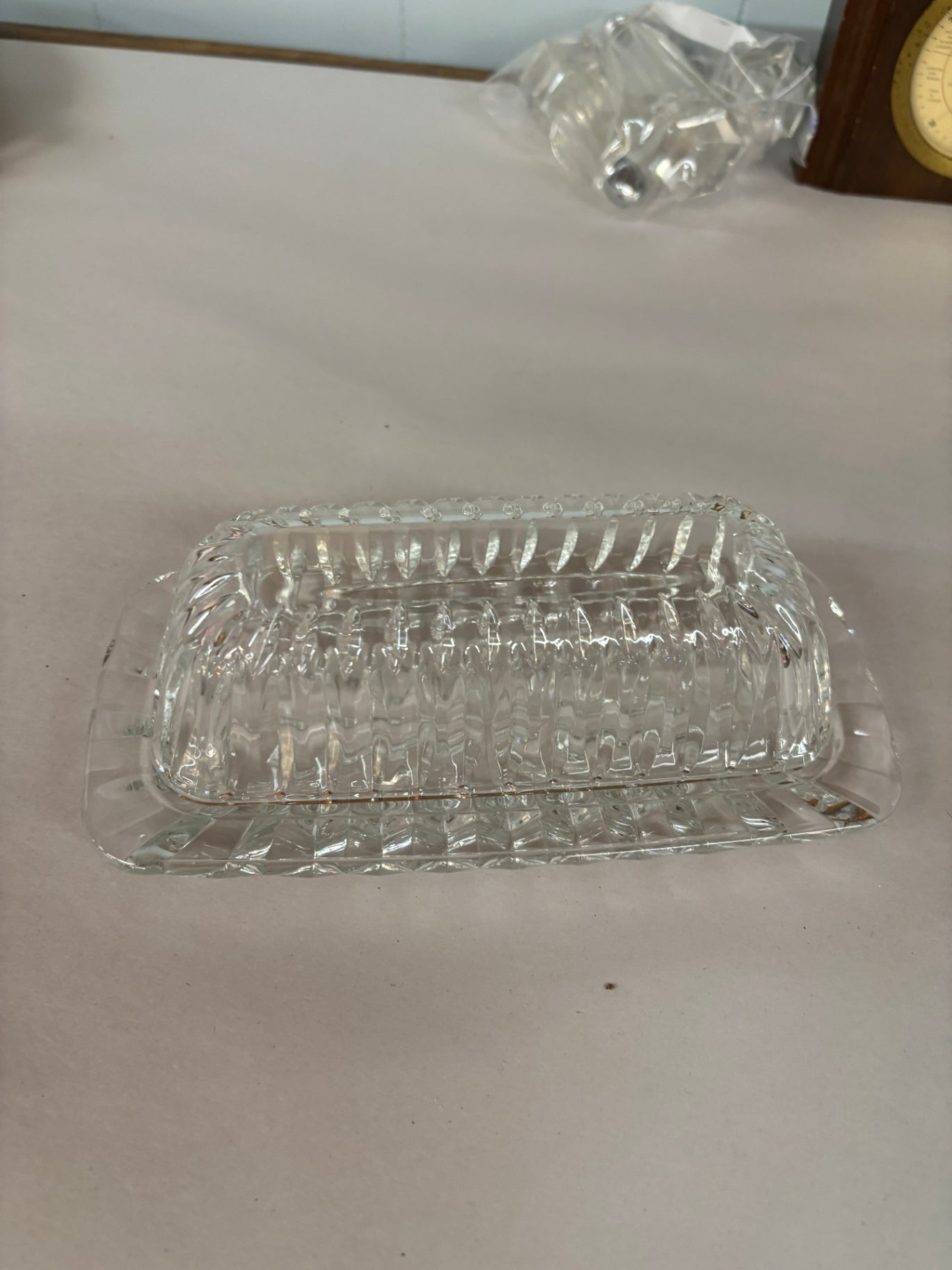 Crystal Butter Dish