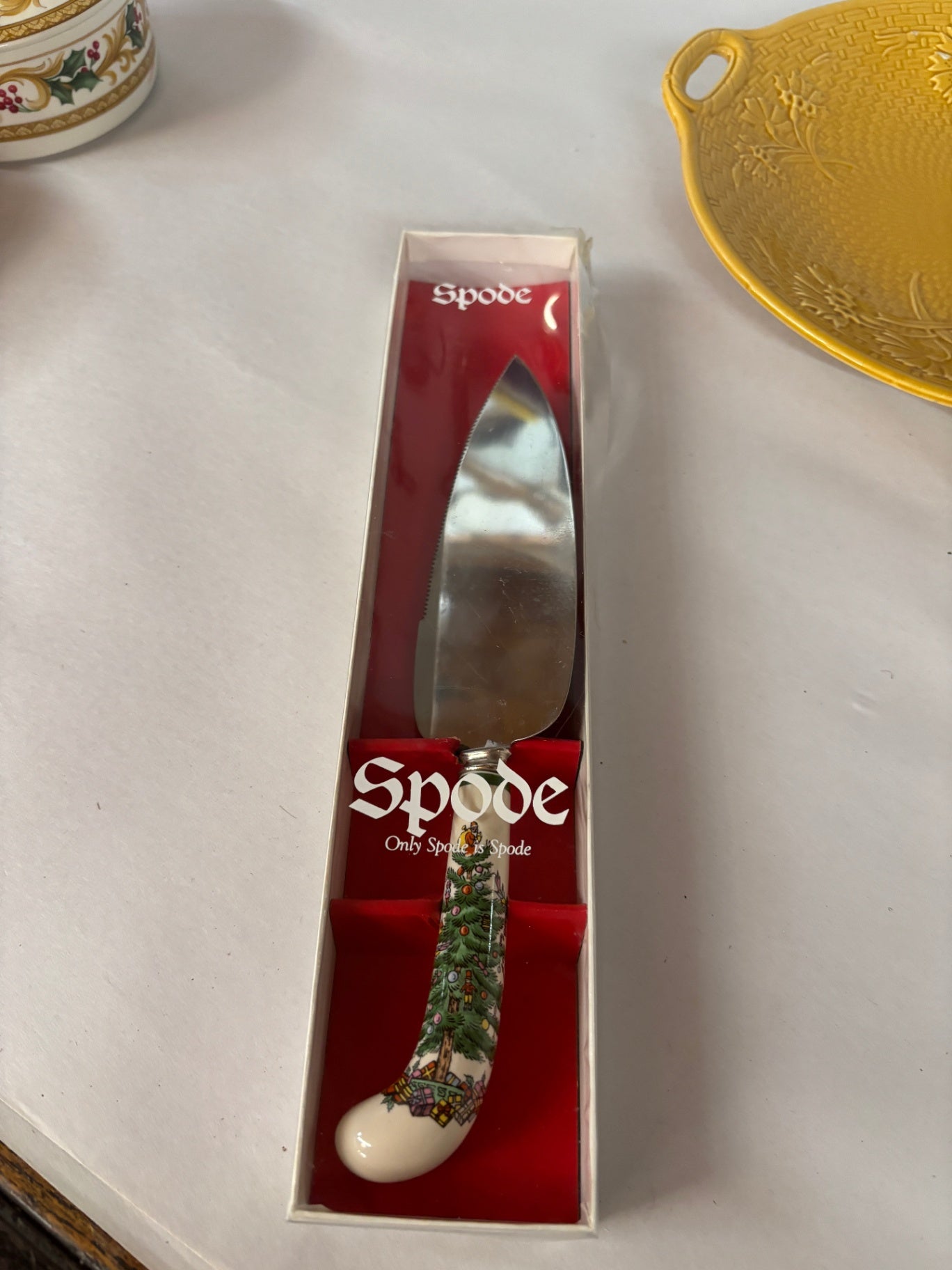 Spode Christmas Tree Pie or Cake Server Spatula