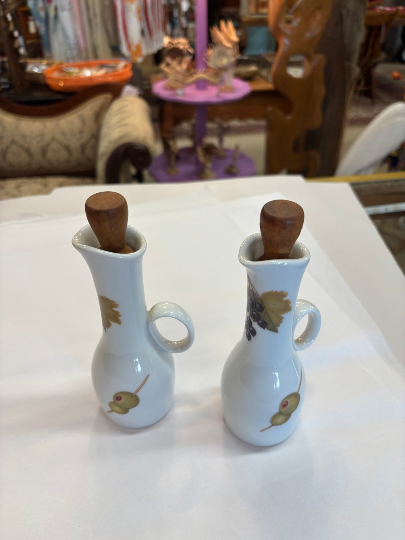 Royal Worcester Evesham Oil and Vinegar Cruet Set