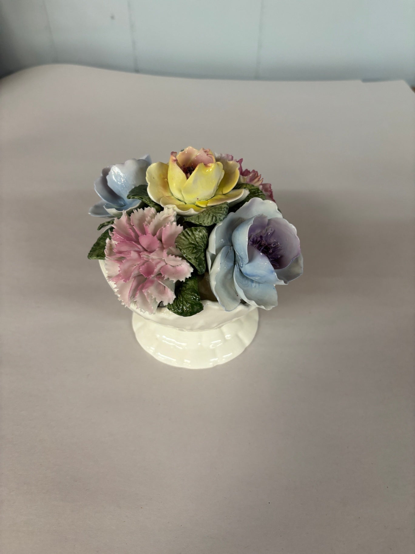 Aynsley England Fine Bone China Flowers Hand Modeled Hand Painted