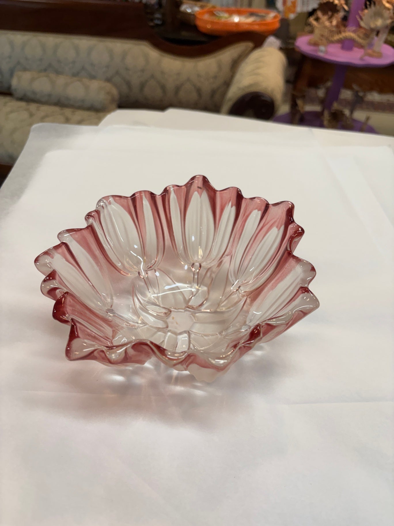 Vintage Mikasa Crystal Tulip Bowl