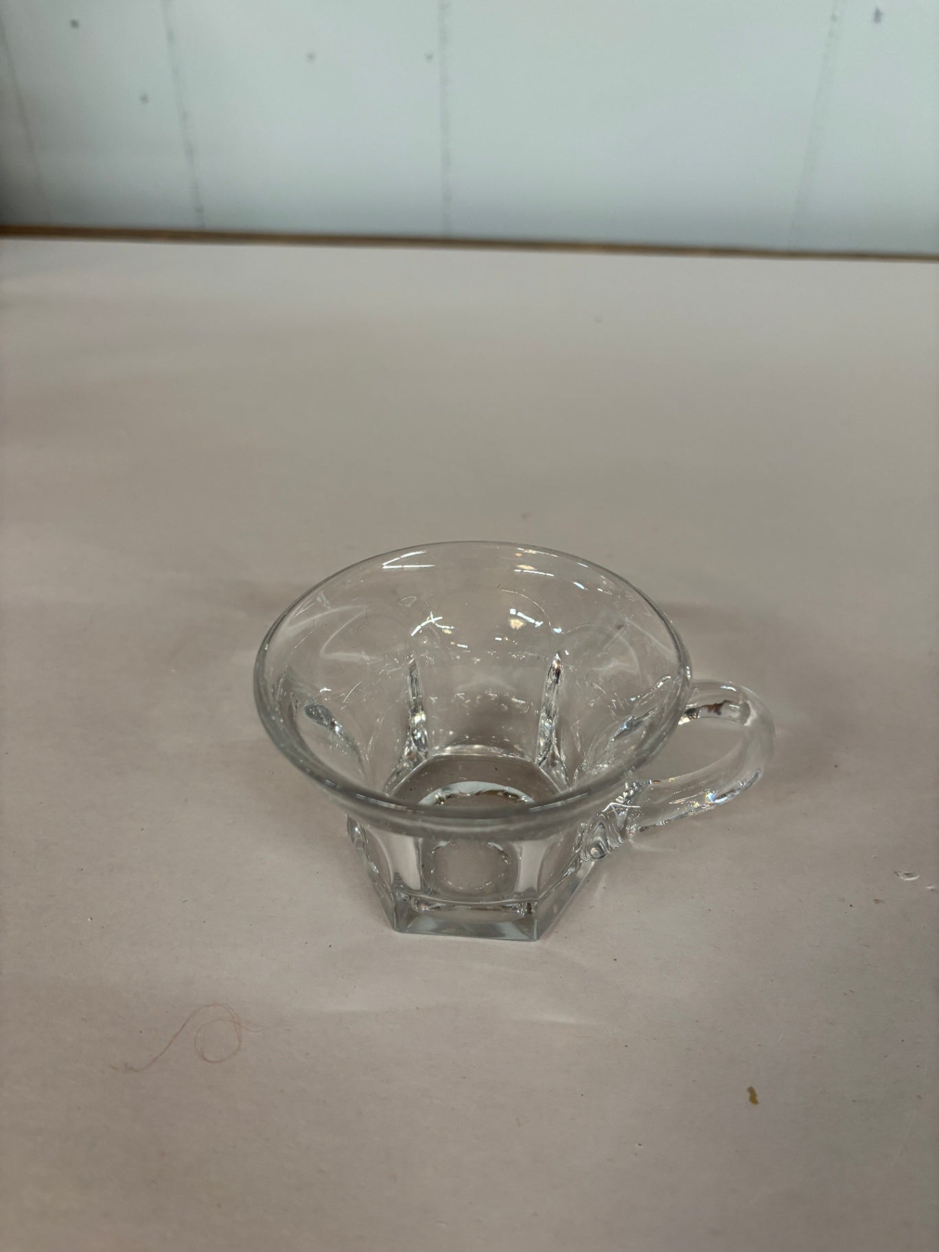Heisey 1950’s Colonial Multifaceted Clear Glass Orphan Cup